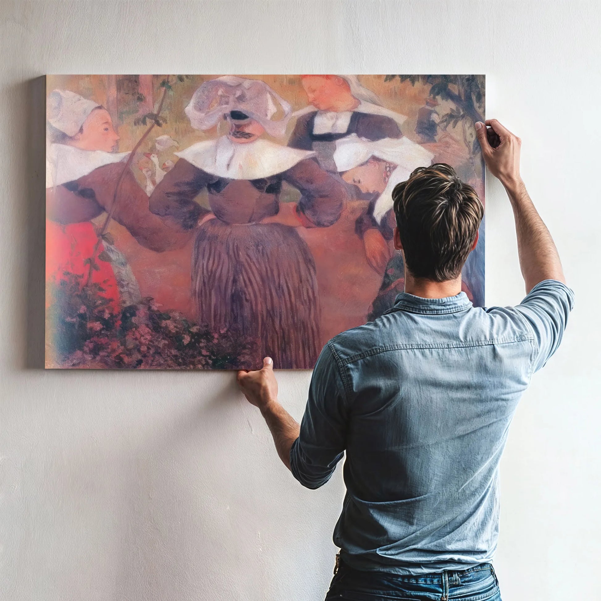 The Four Breton Girls By Paul Gauguin Fine Art Print