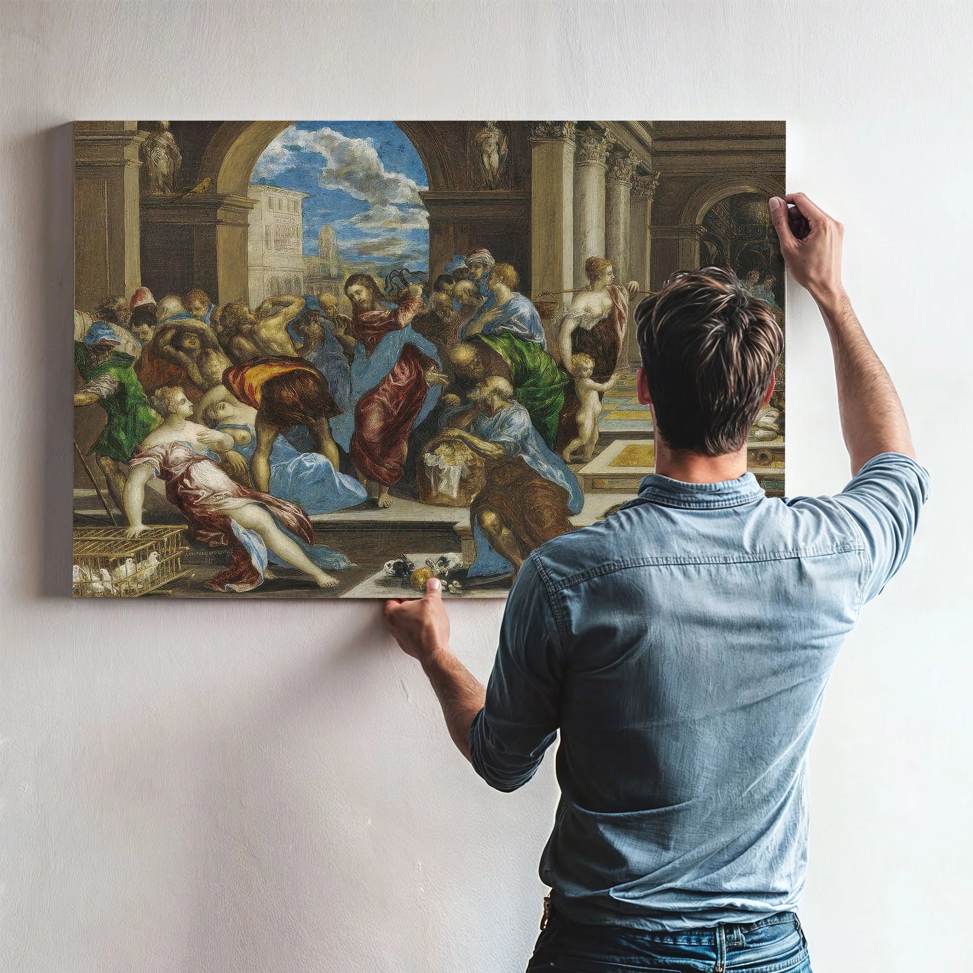 Christ Cleansing The Temple By El Greco Fine Art Print