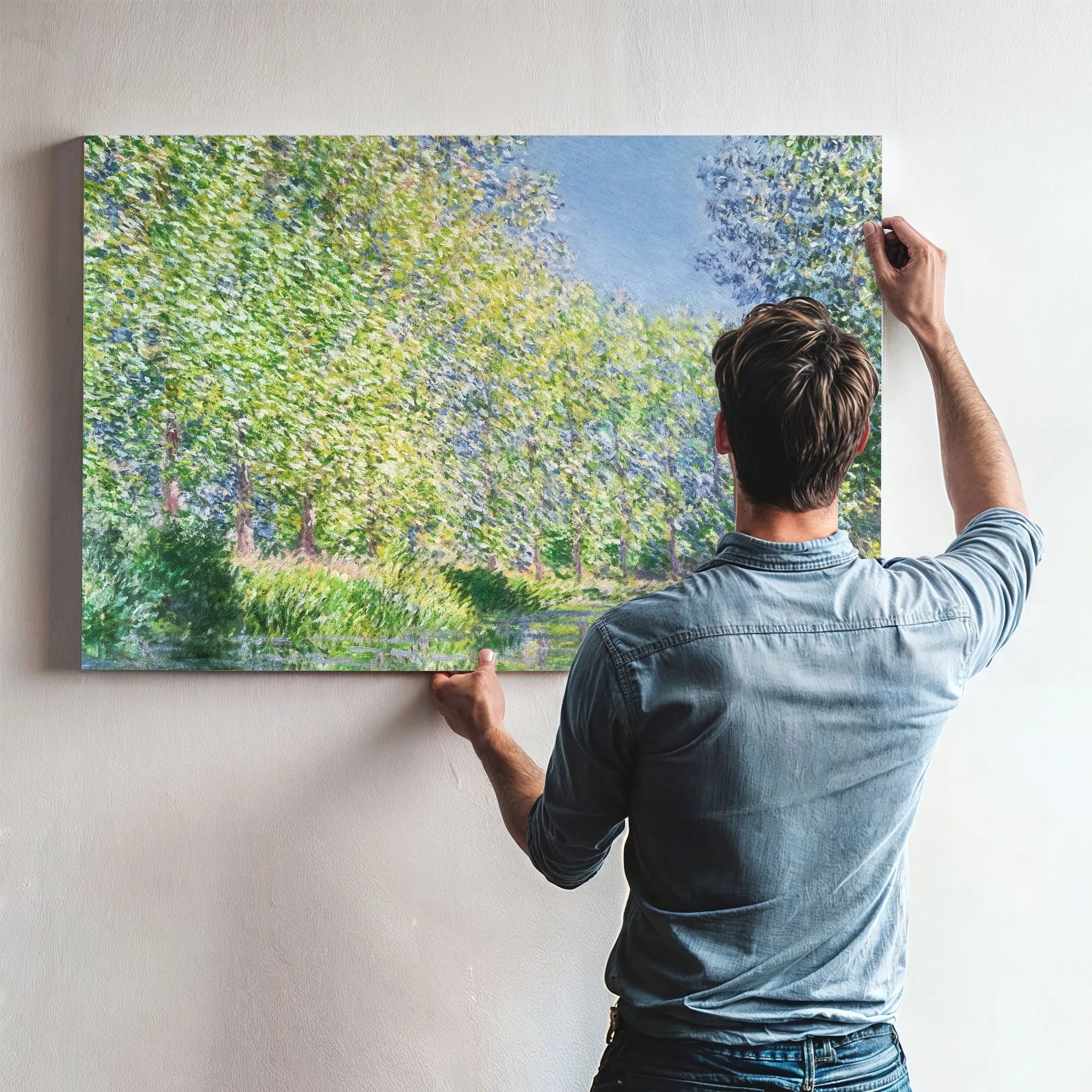 Bend In The Epte River Near Giverny By Claude Monet Fine Art Print