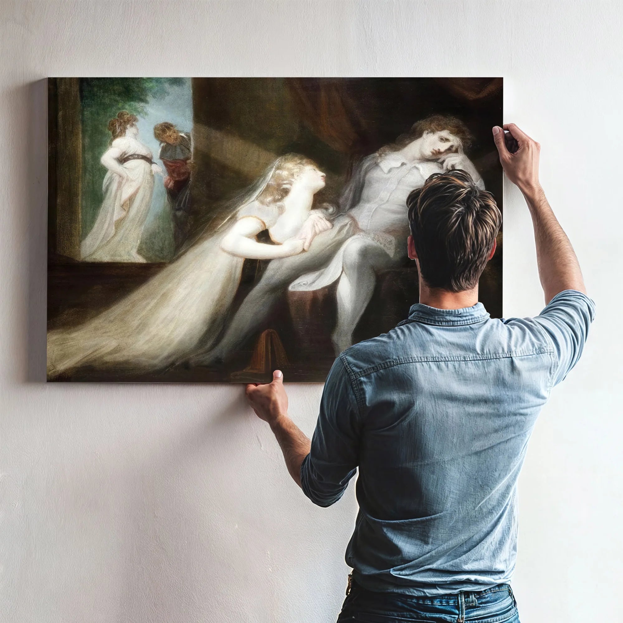 The Return Of Milton's Wife By Henry Fuseli Fine Art Print