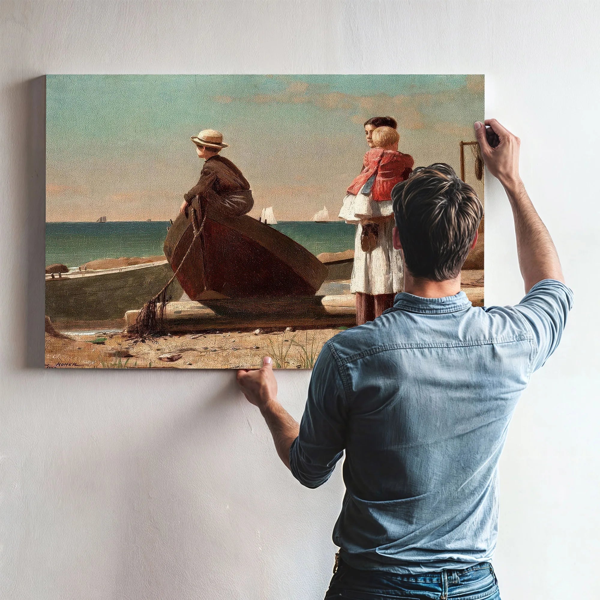 Dad's Coming By Winslow Homer Fine Art Print
