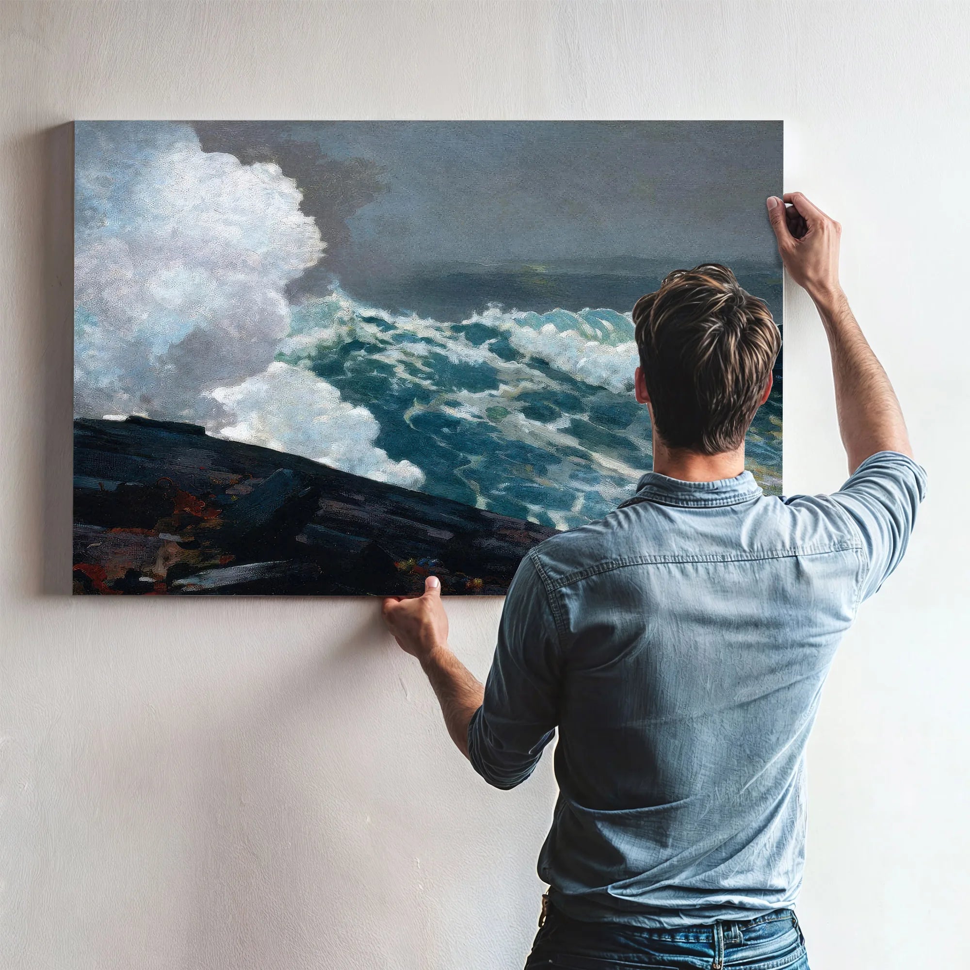 Northeaster 1901 By Winslow Homer Fine Art Print