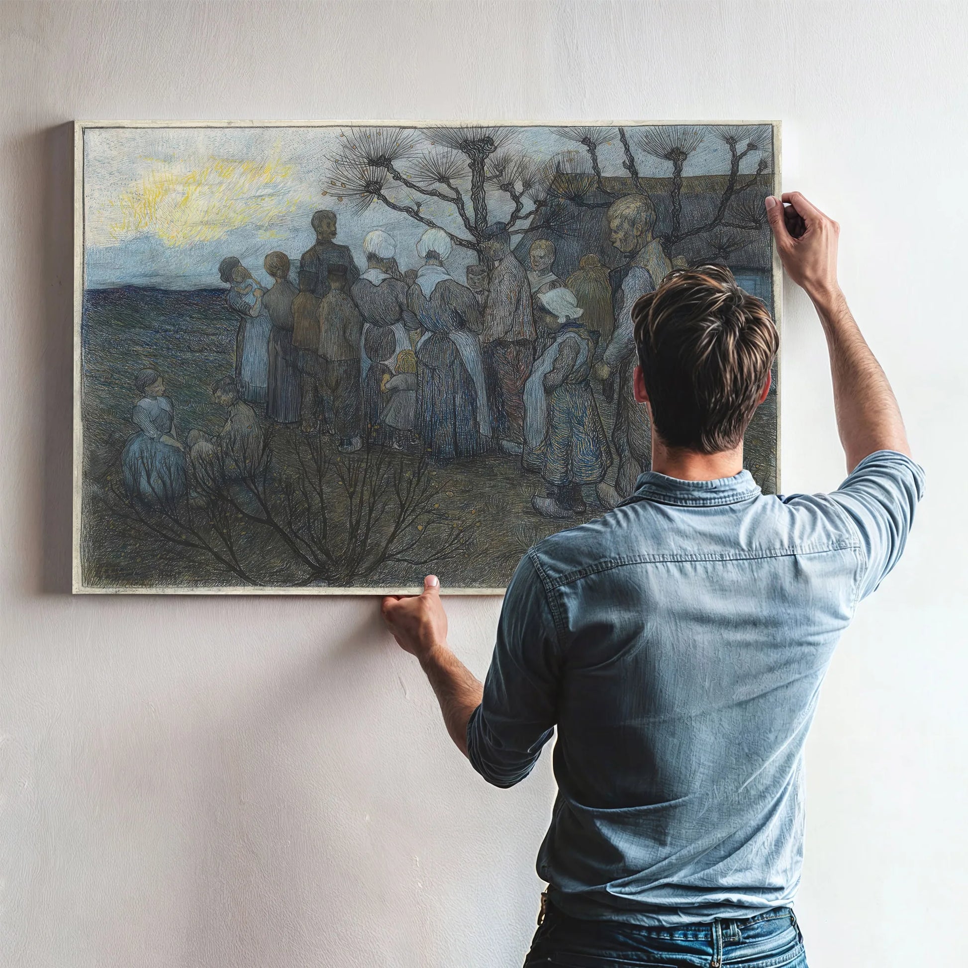 De Veldprediking by Richard Nicolaus Roland Holst Fine Art Print