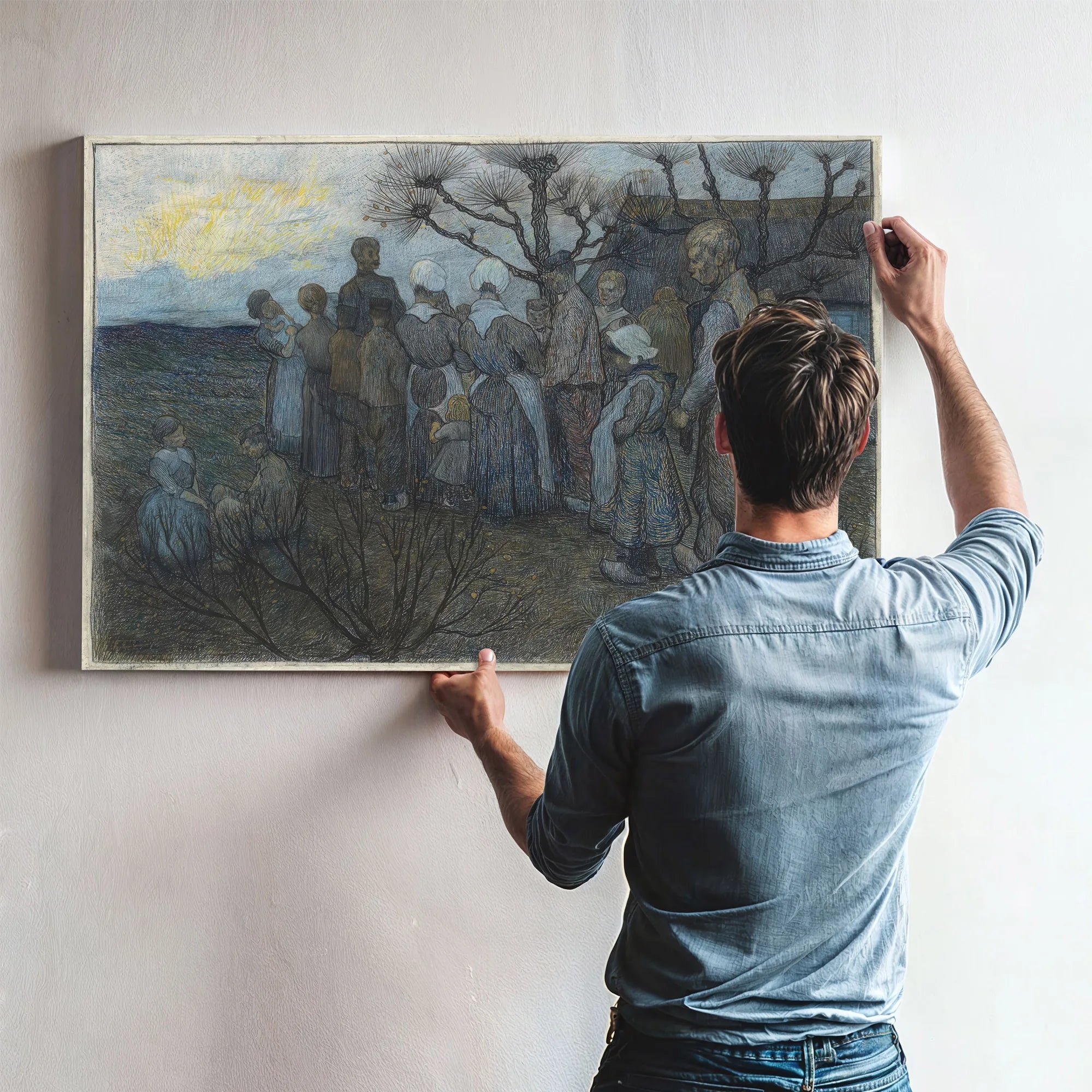 De Veldprediking by Richard Nicolaus Roland Holst Fine Art Print