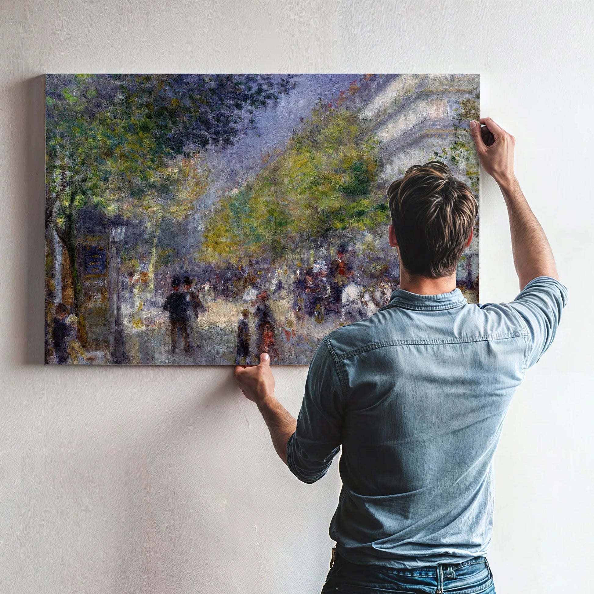 The Grand Boulevards By Pierre August Renoir Fine Art Print