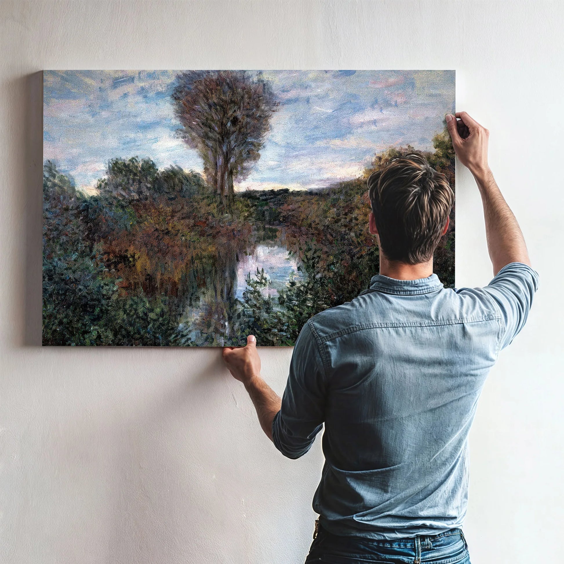 Small Bend In The Seine By Claude Monet Fine Art Print