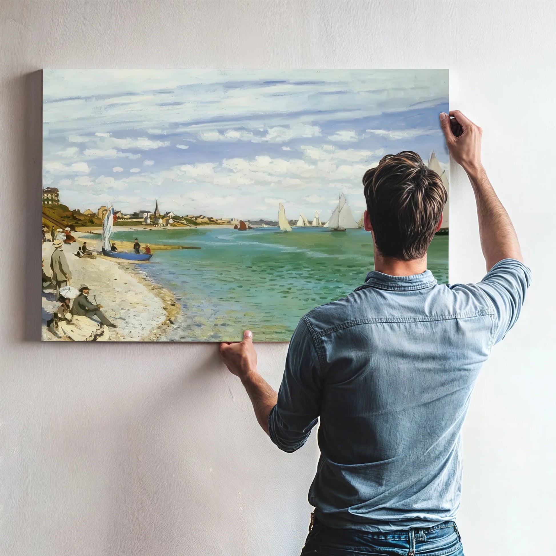 The Regatta At Sainte Adresse By Claude Monet Fine Art Print