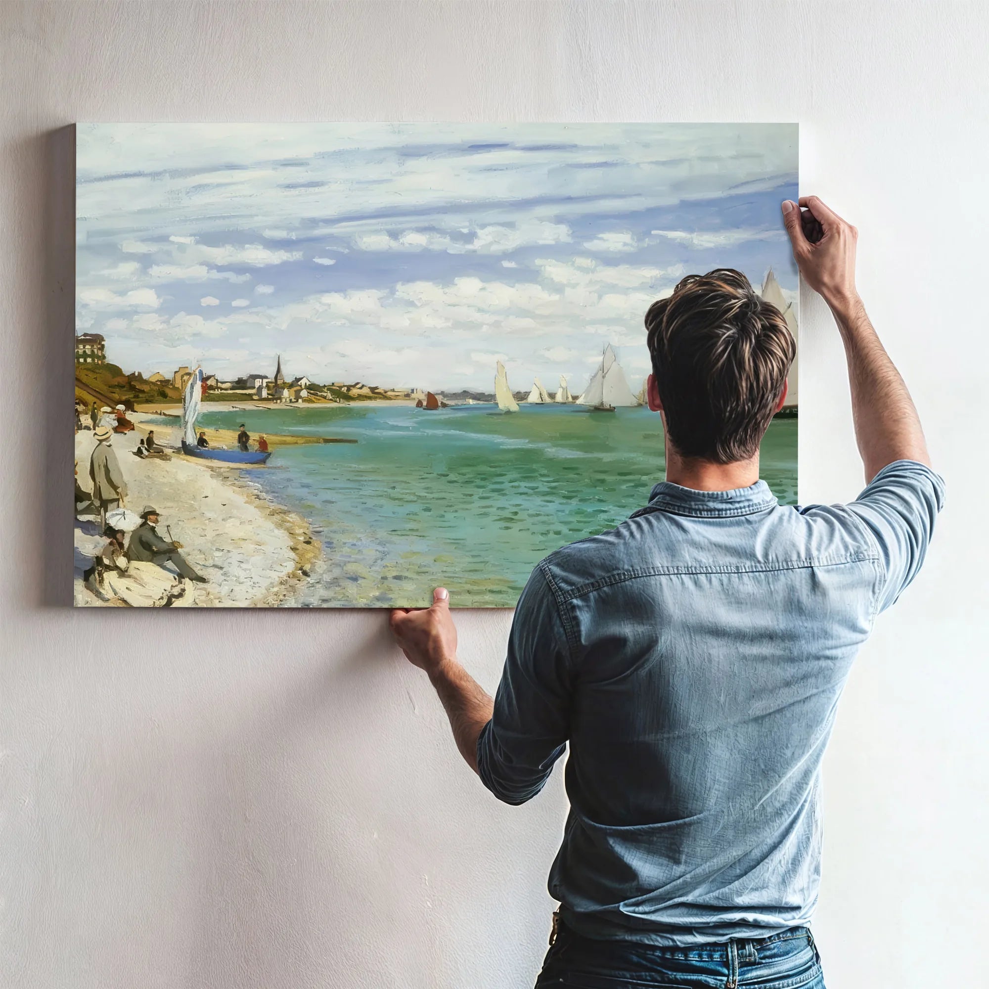 The Regatta At Sainte Adresse By Claude Monet Fine Art Print