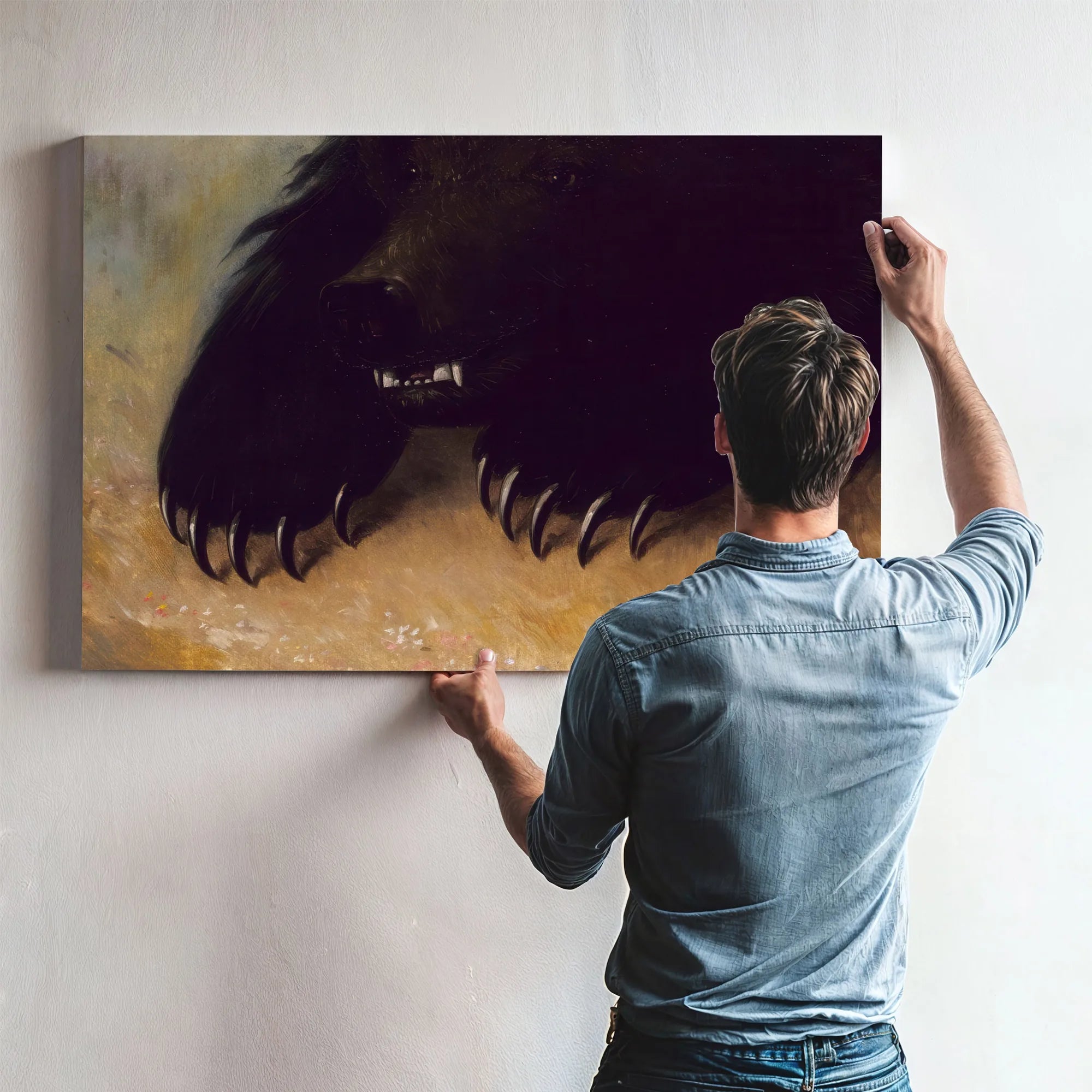Weapons And Physiognomy Of The Grizzly Bear By George Catlin Fine Art Print