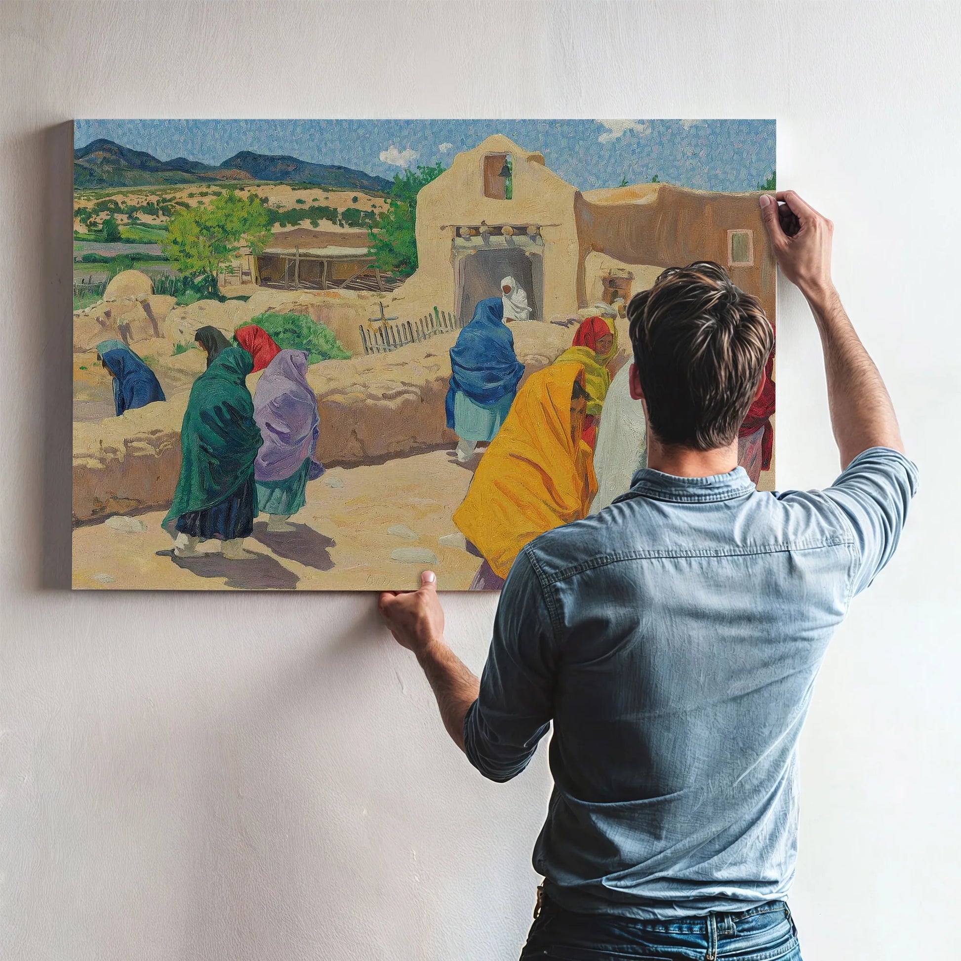 After The Chapel Hour By Walter Ufer Fine Art Print