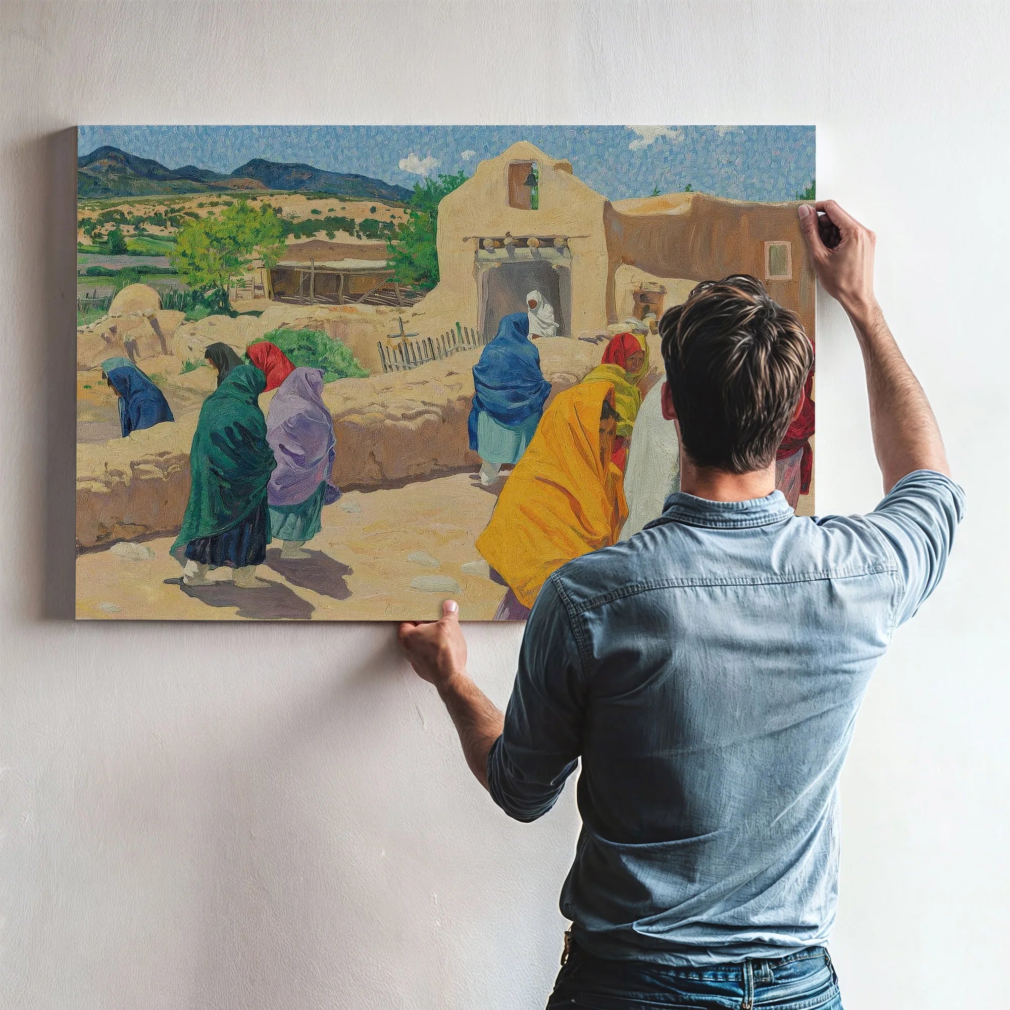After The Chapel Hour By Walter Ufer Fine Art Print