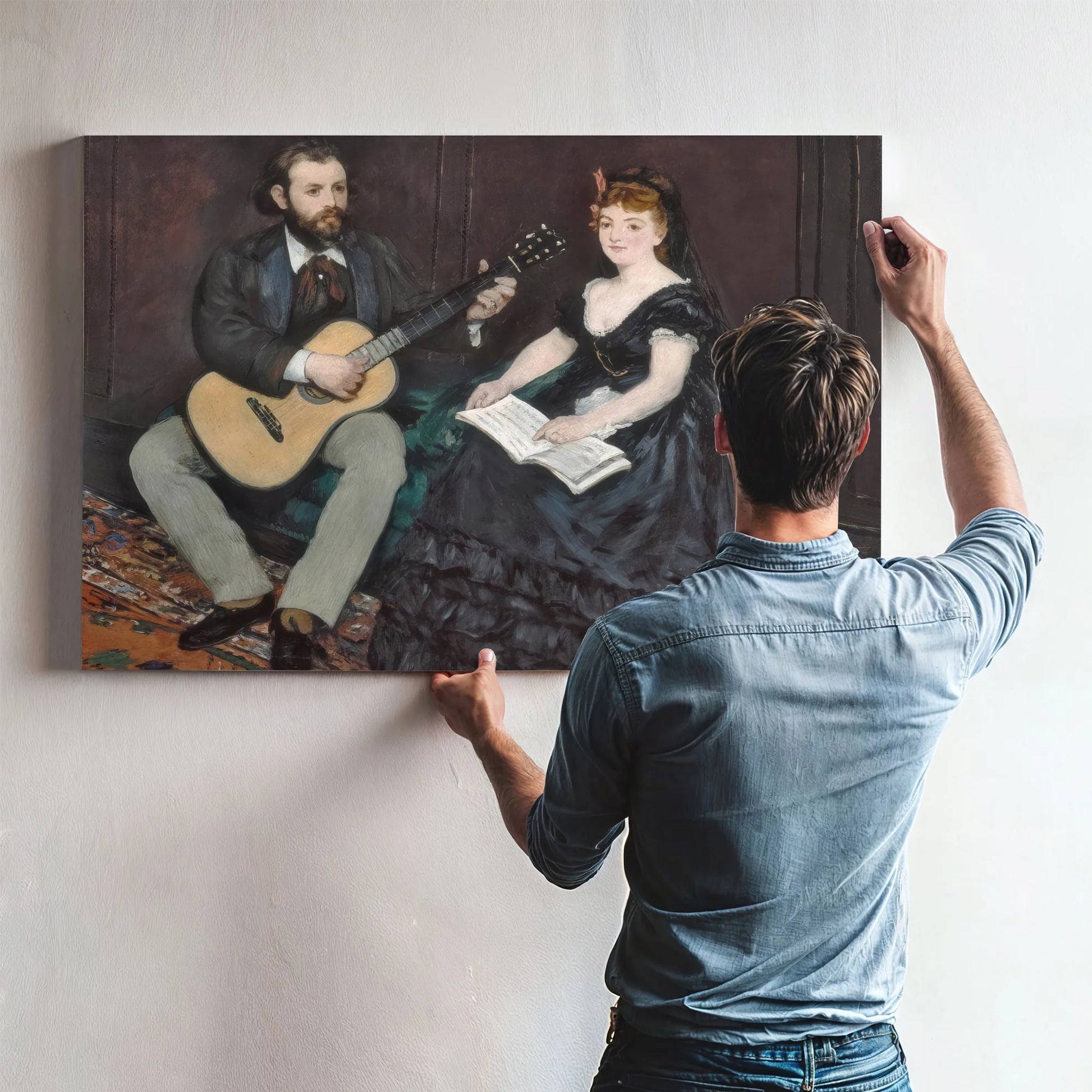 Music Lesson By Edouard Manet Fine Art Print