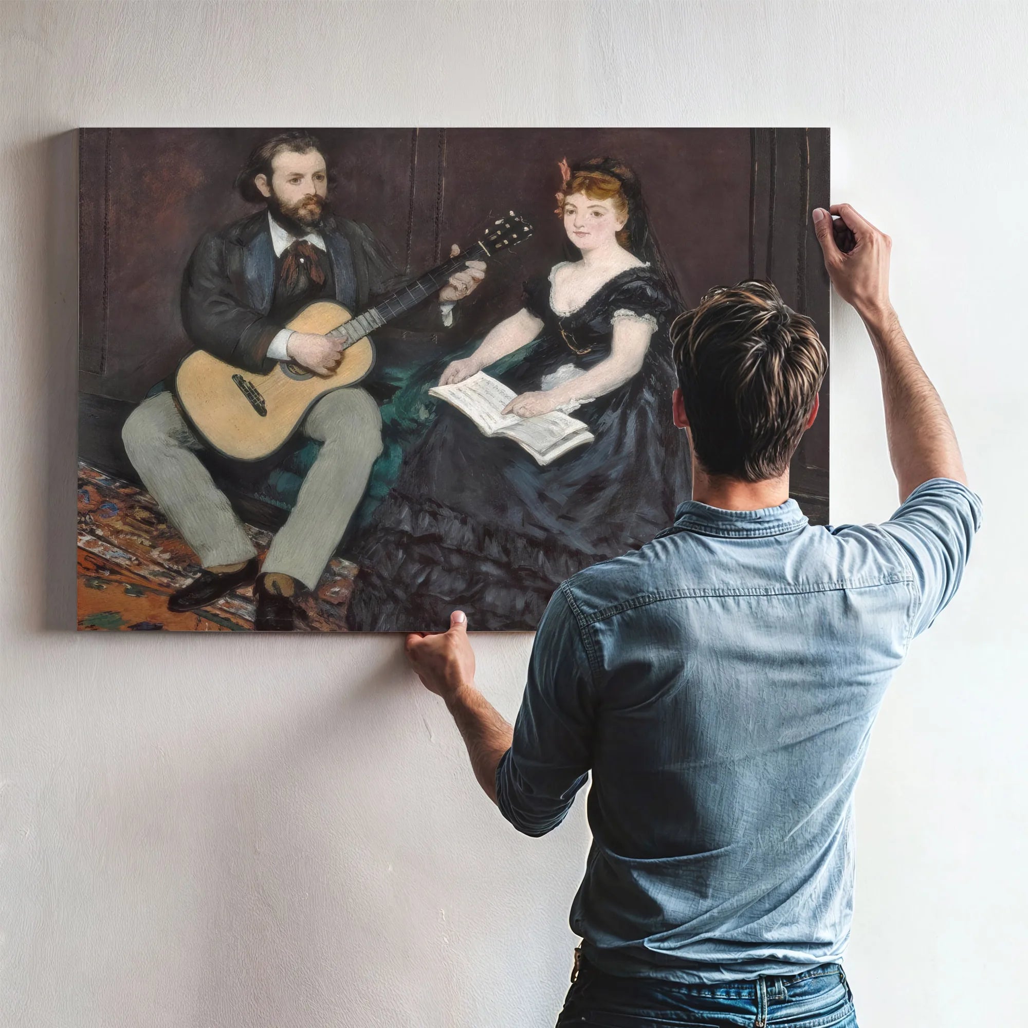 Music Lesson By Edouard Manet Fine Art Print