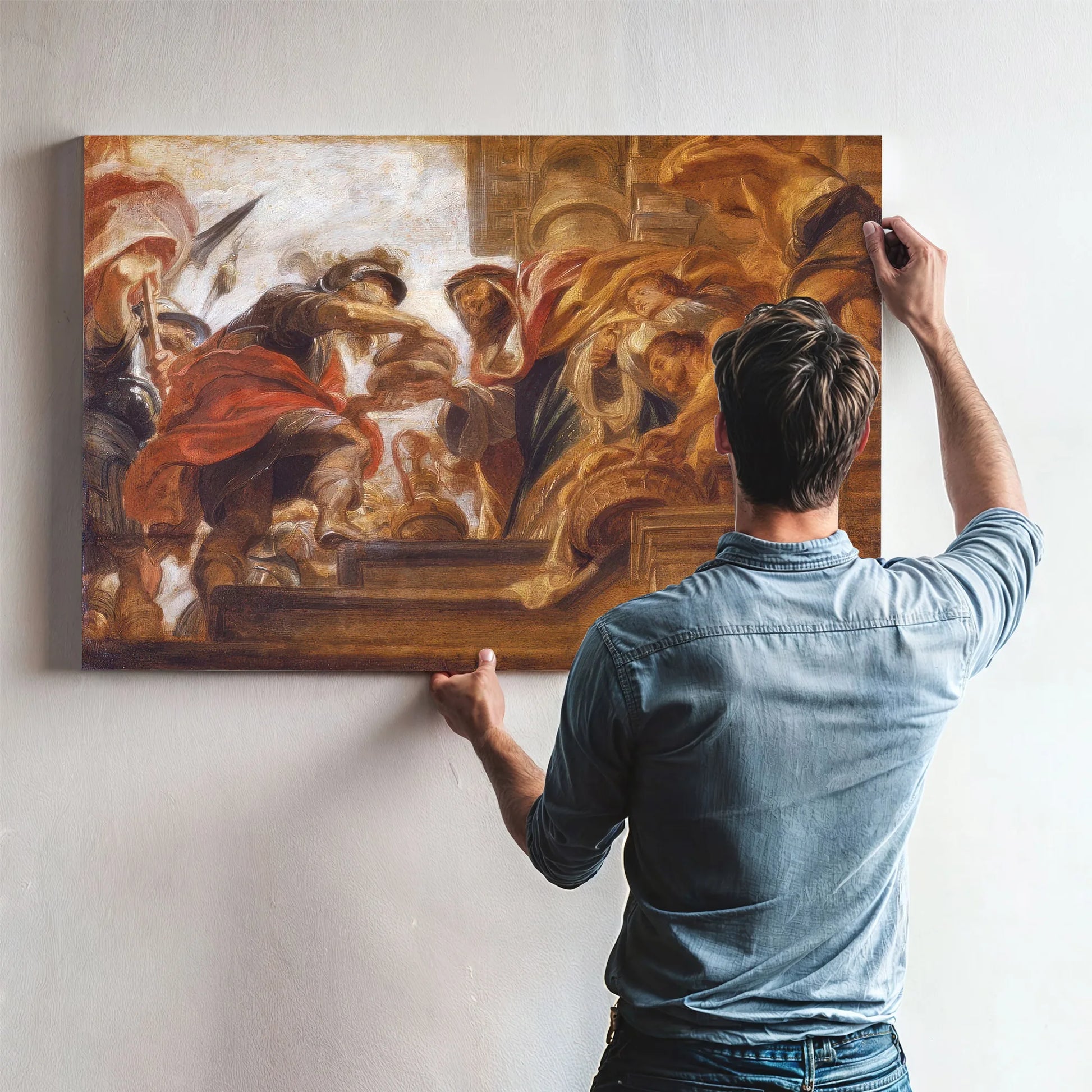 Abraham And Melchizedek By Peter Paul Rubens Fine Art Print