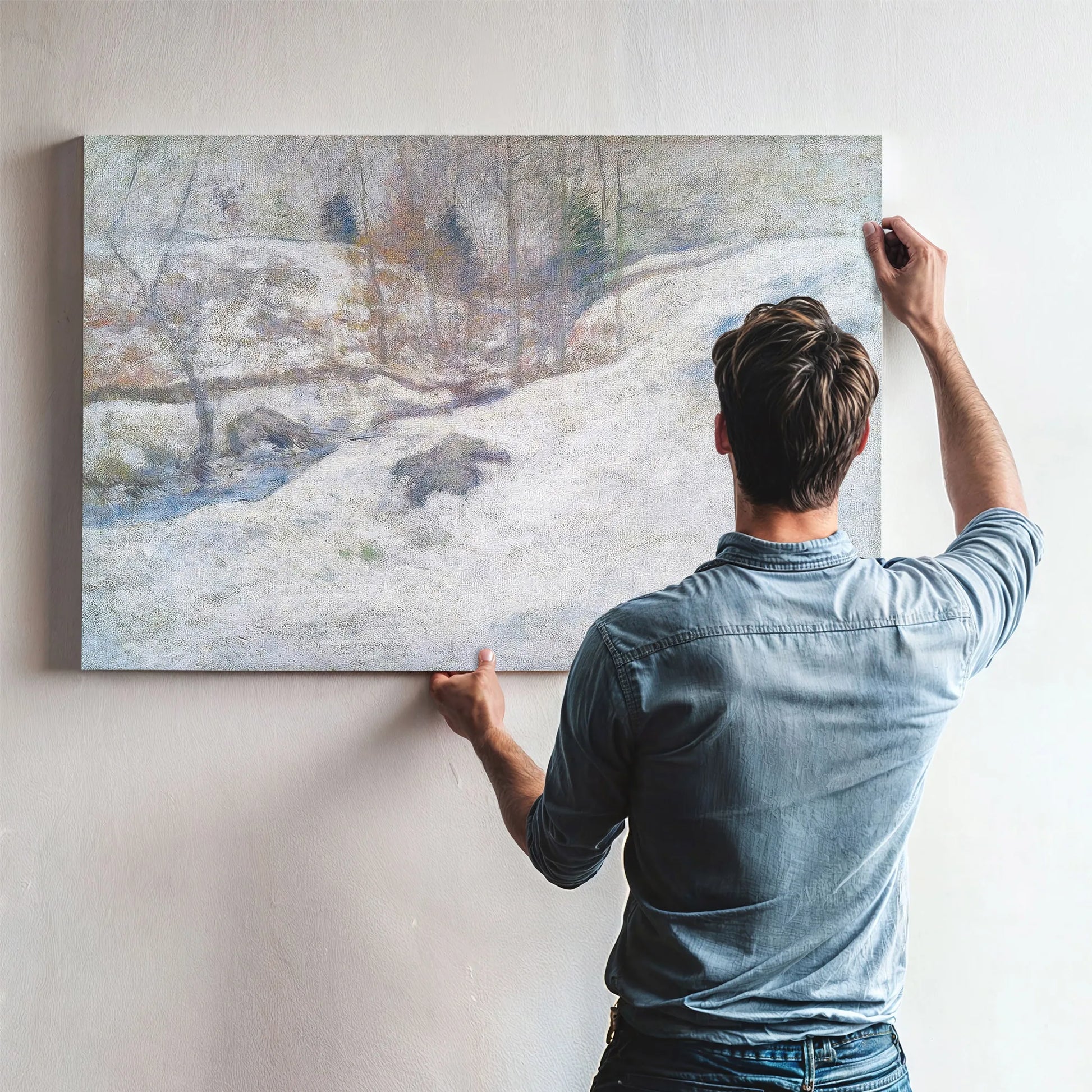 Brook In Winter By John Henry Twachtman Fine Art Print