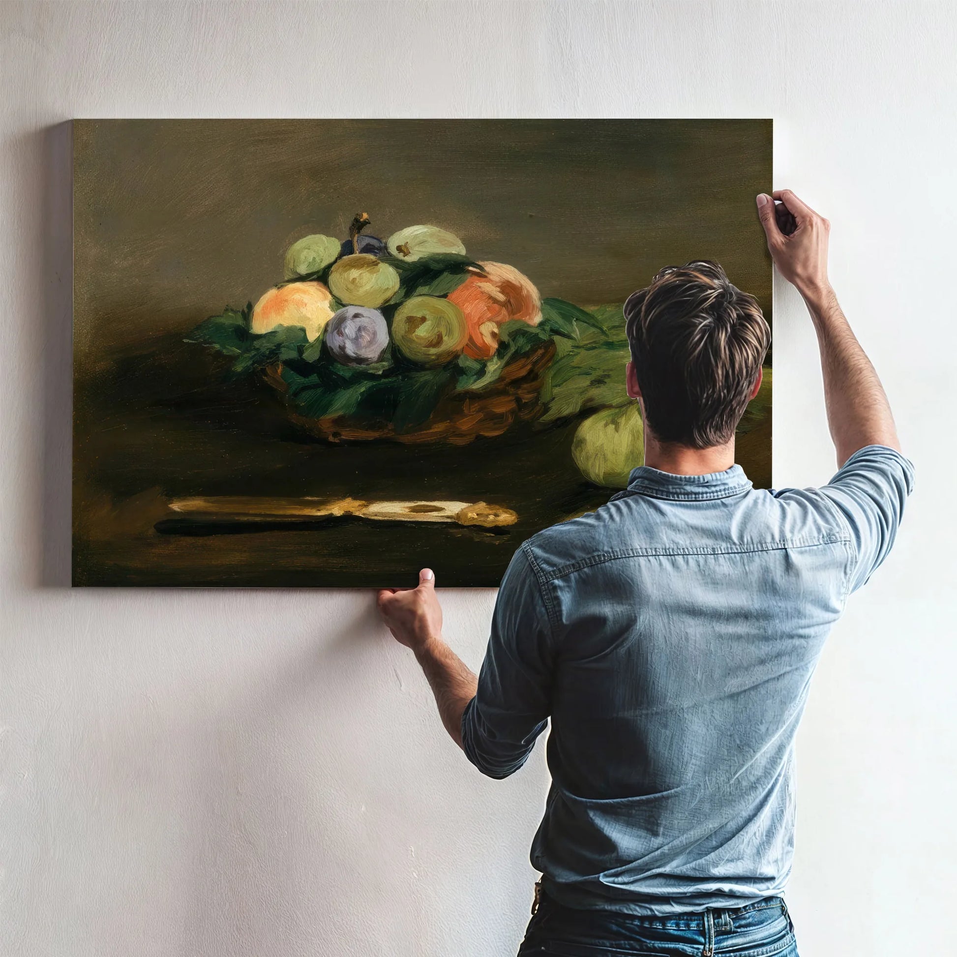 Basket Of Fruit By Edouard Manet Fine Art Print