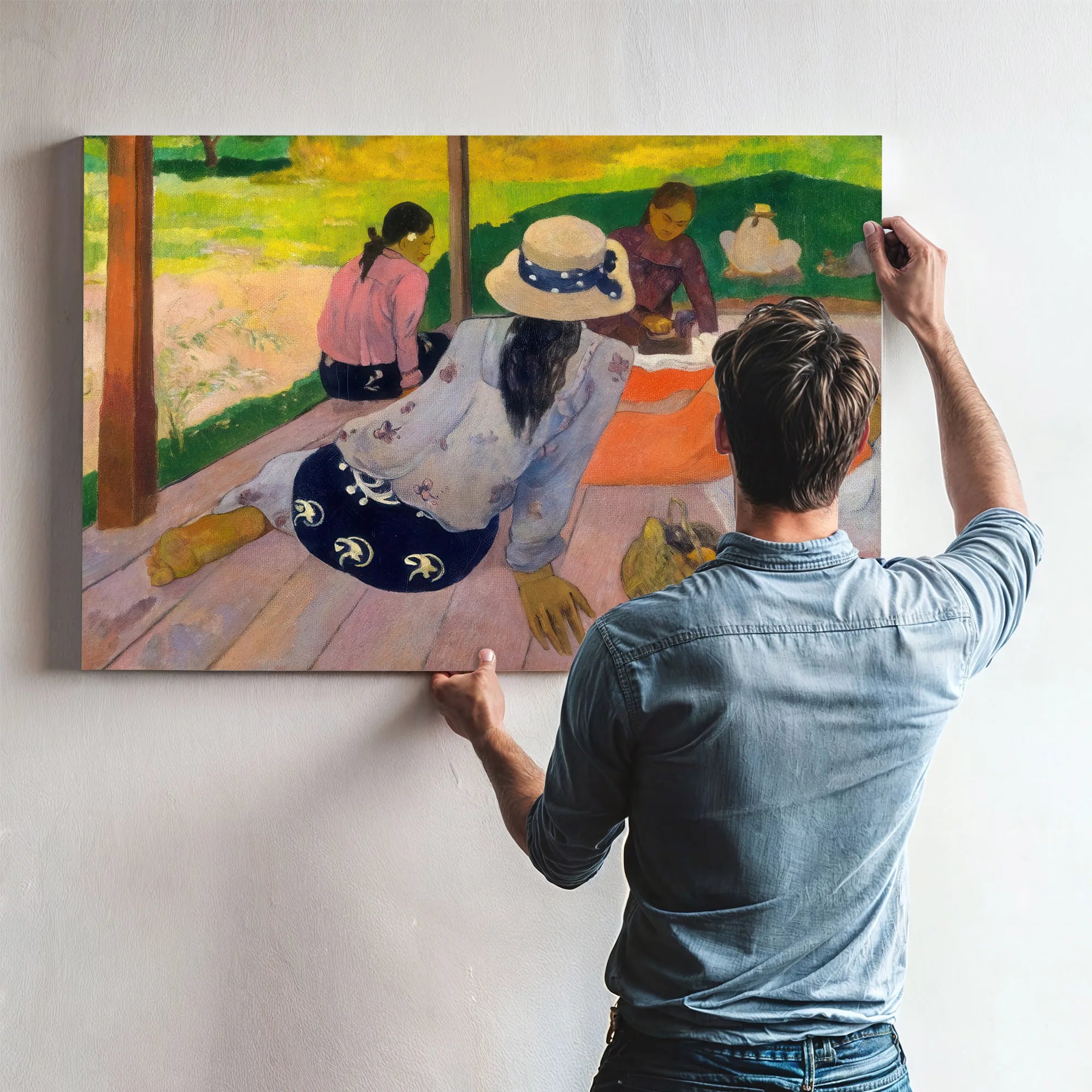 The Siesta 1894 By Paul Gauguin Fine Art Print