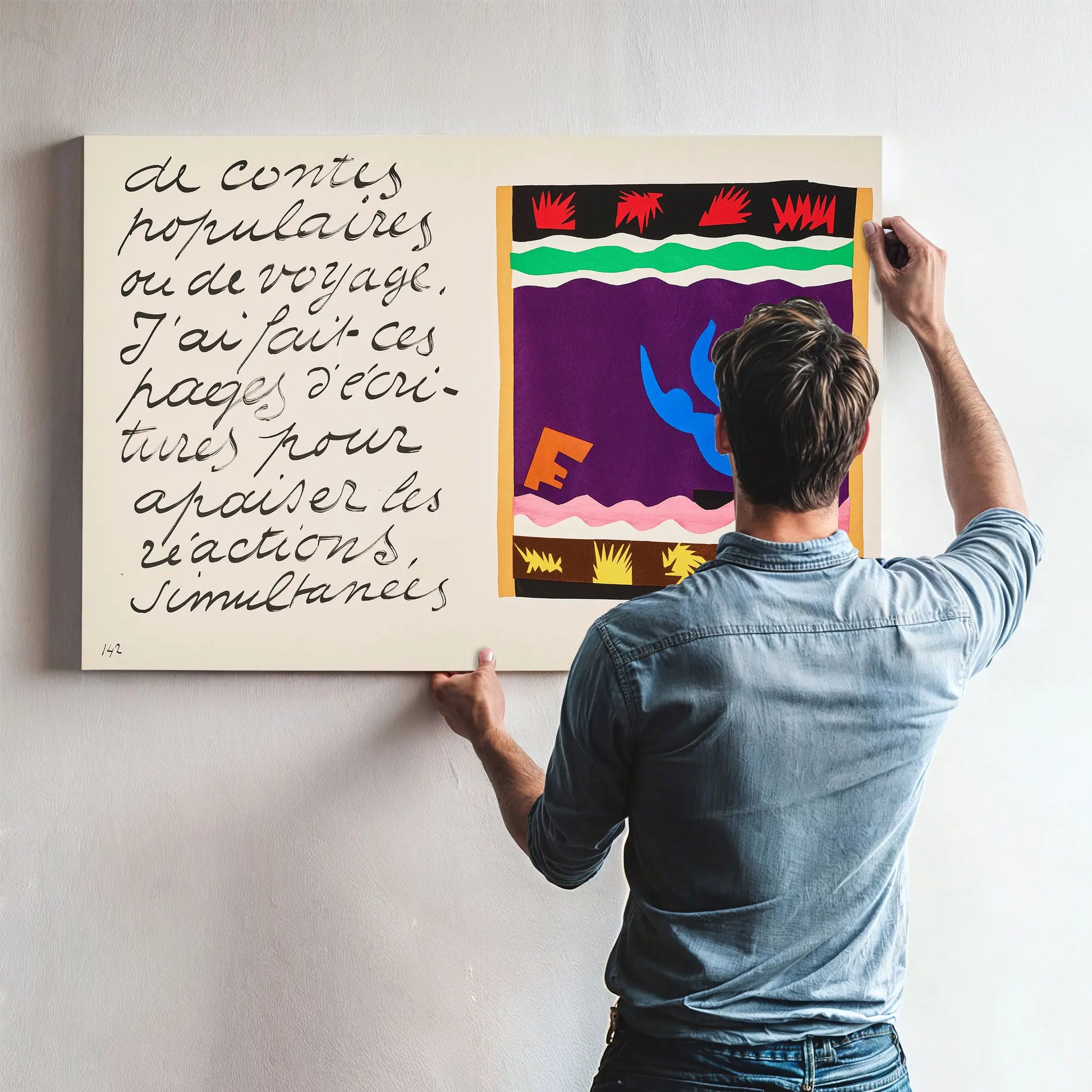 L Avaleur De Sabres (The Sword Swallower) From Jazz 1 by Henri Matisse