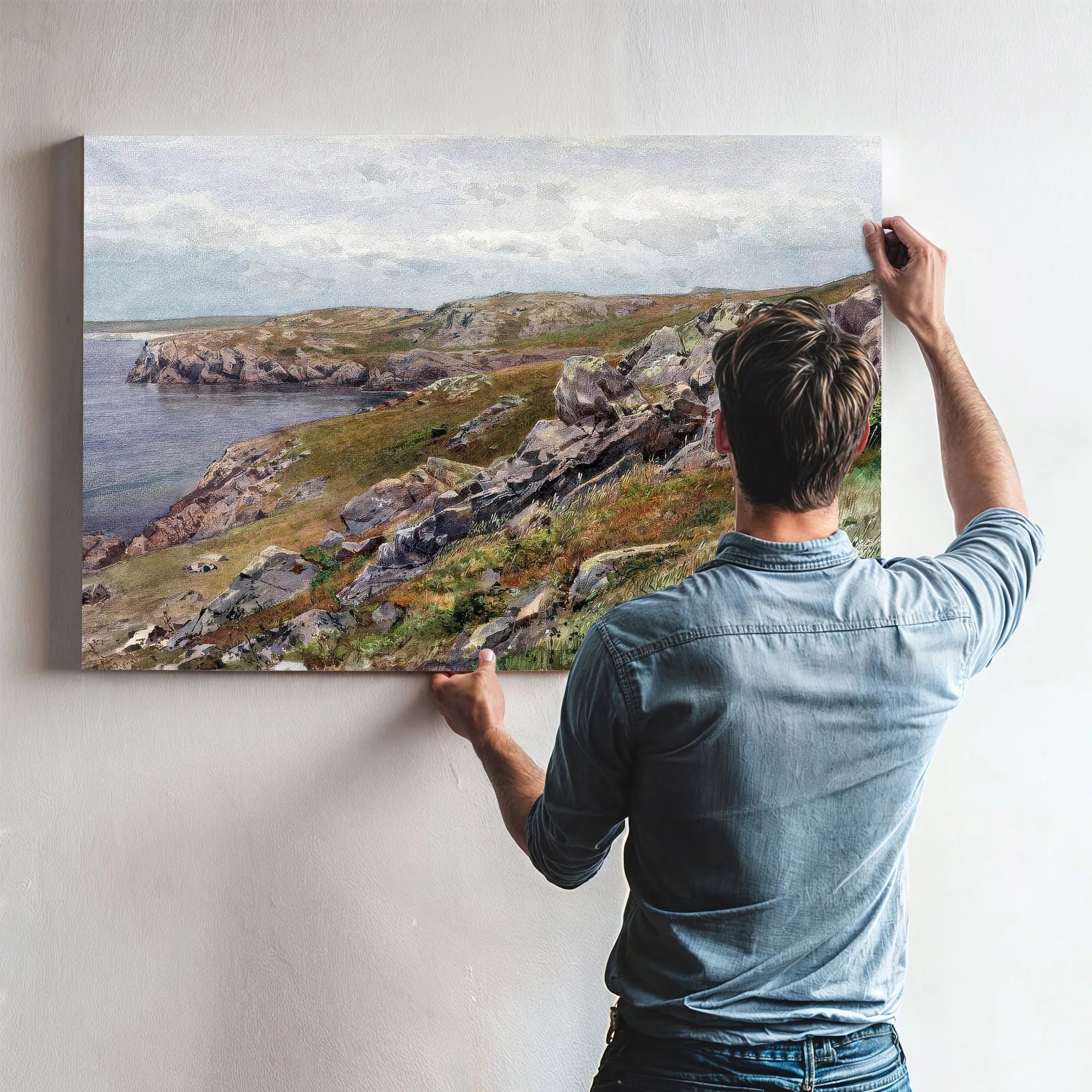 Rhode Island Coast Conanicut Island By William Trost Richards Fine Art Print