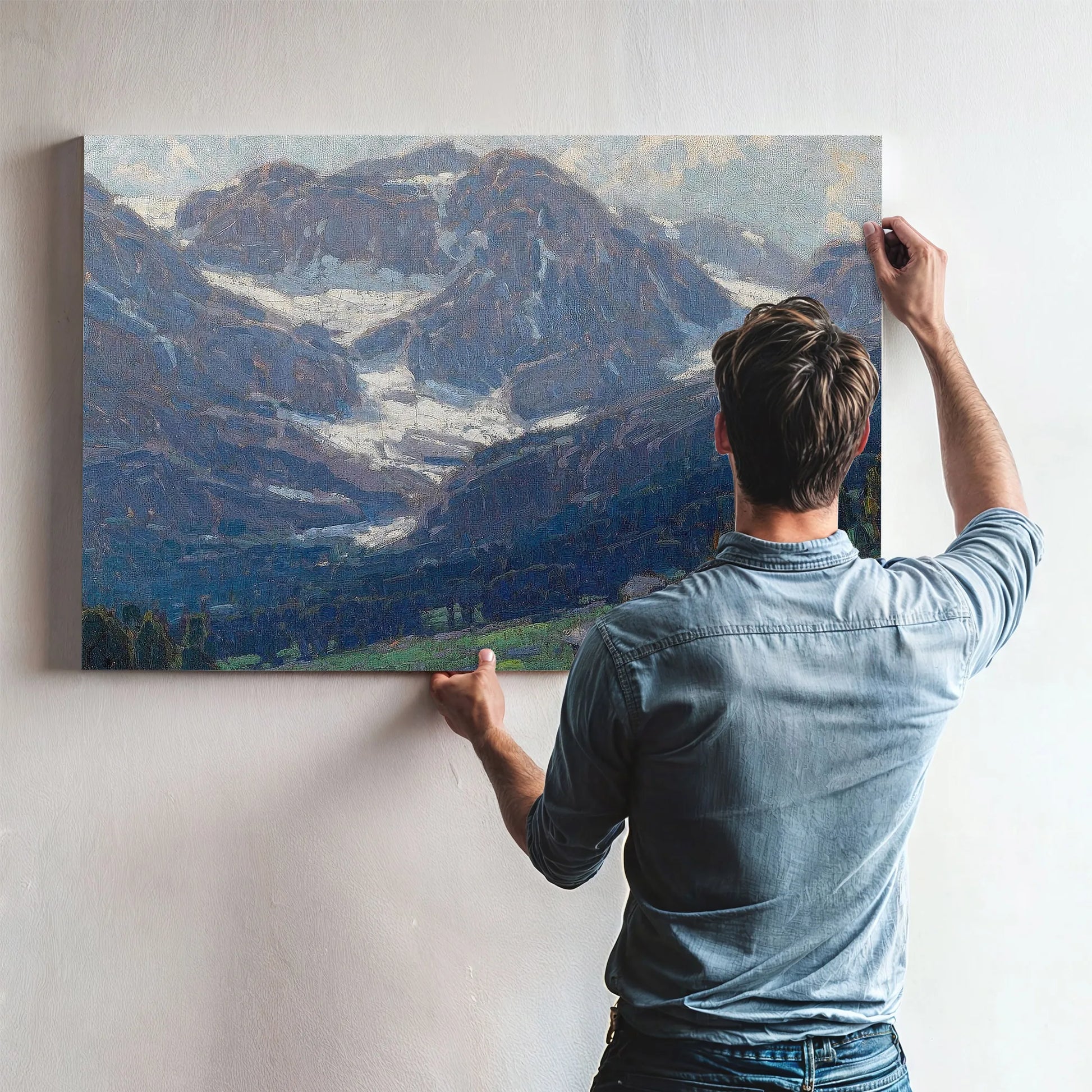 Alpine Scene, Switzerland By Edgar Payne Fine Art Print