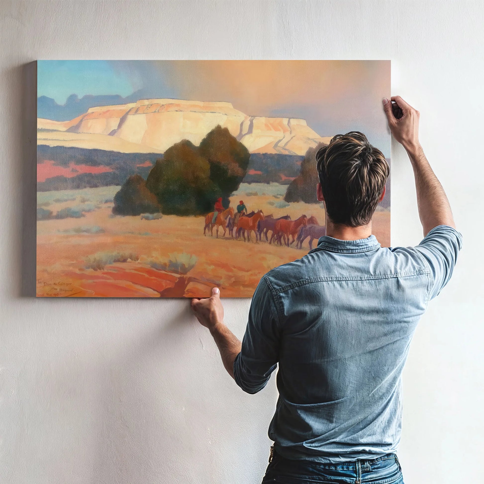 Land Of White Mesas By Maynard Dixon Fine Art Print