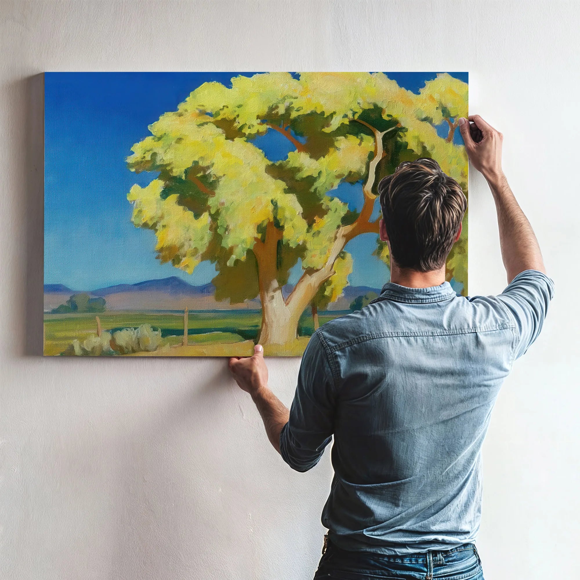 Young Cottonwoods By Maynard Dixon Fine Art Print