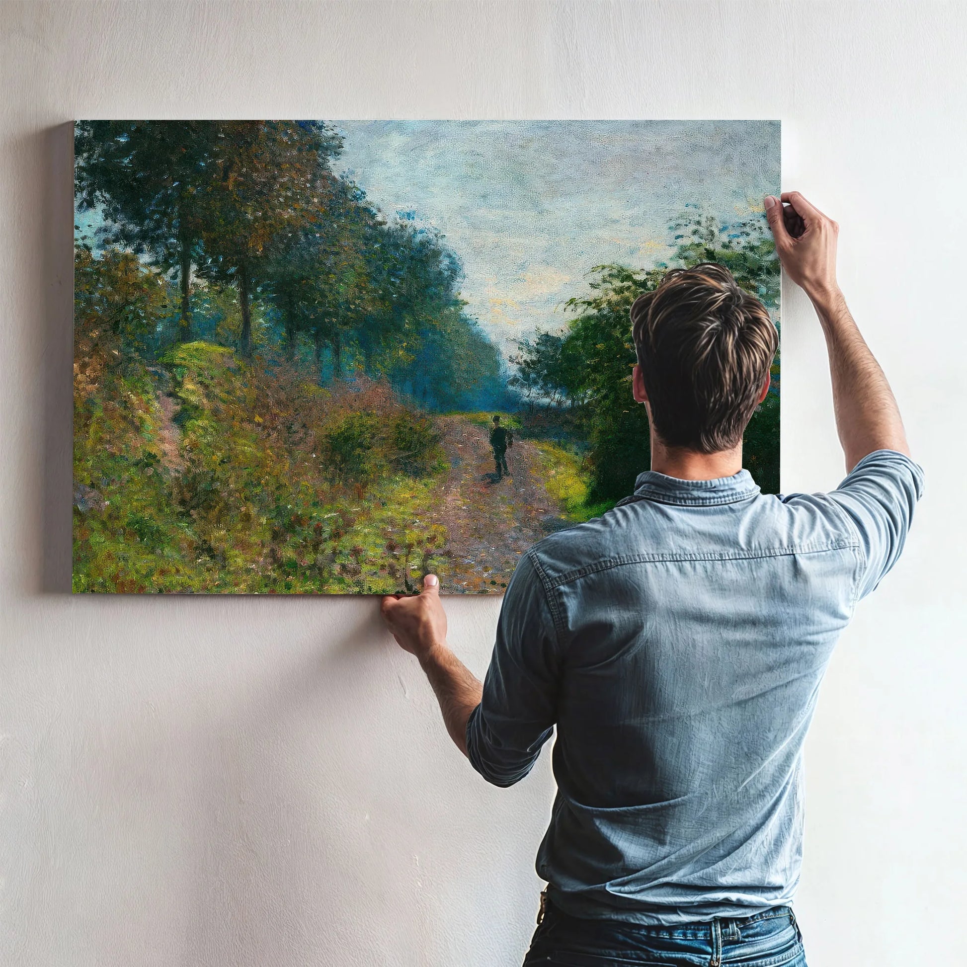 Sheltered Path By Claude Monet Fine Art Print