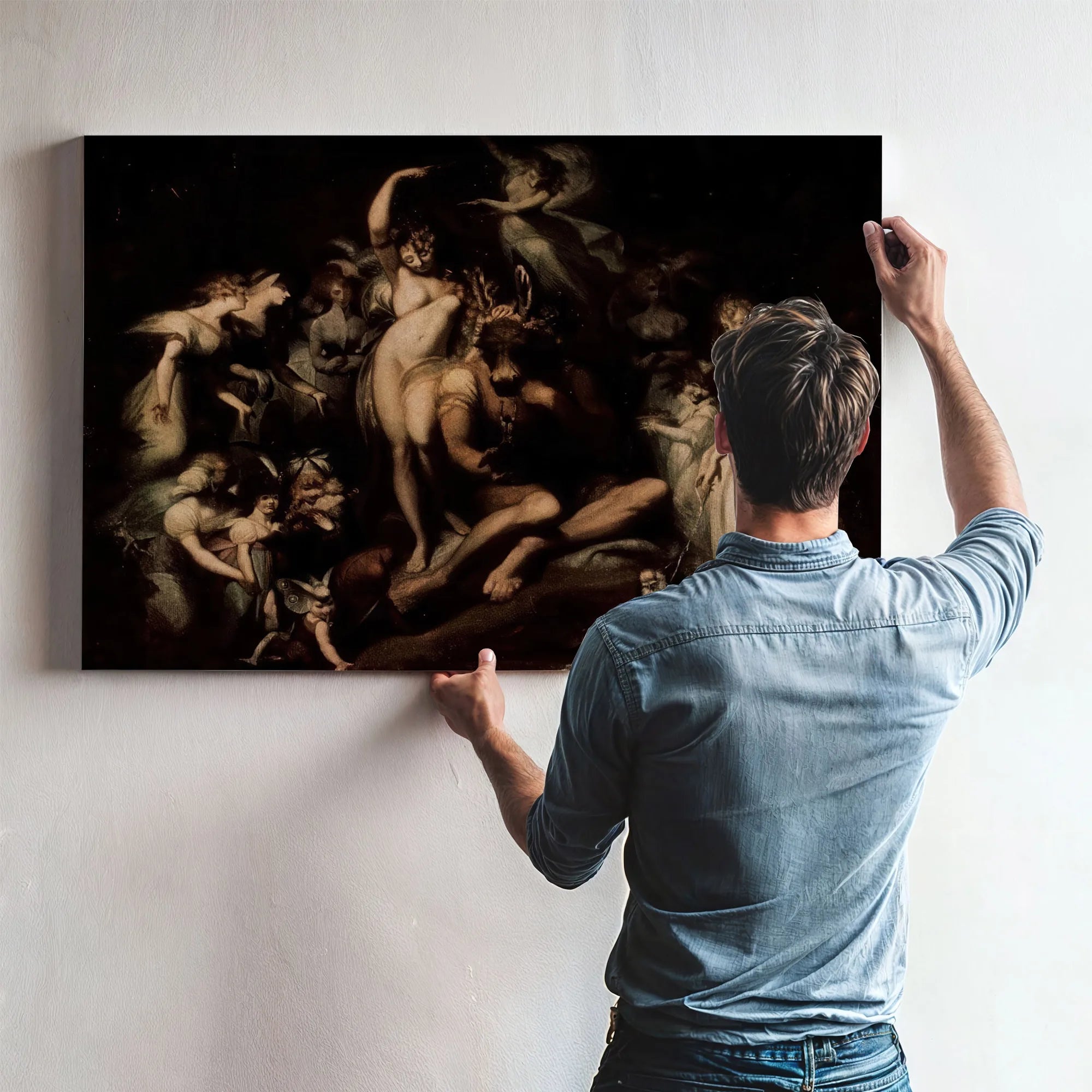 Titania And Bottom By Henry Fuseli Fine Art Print