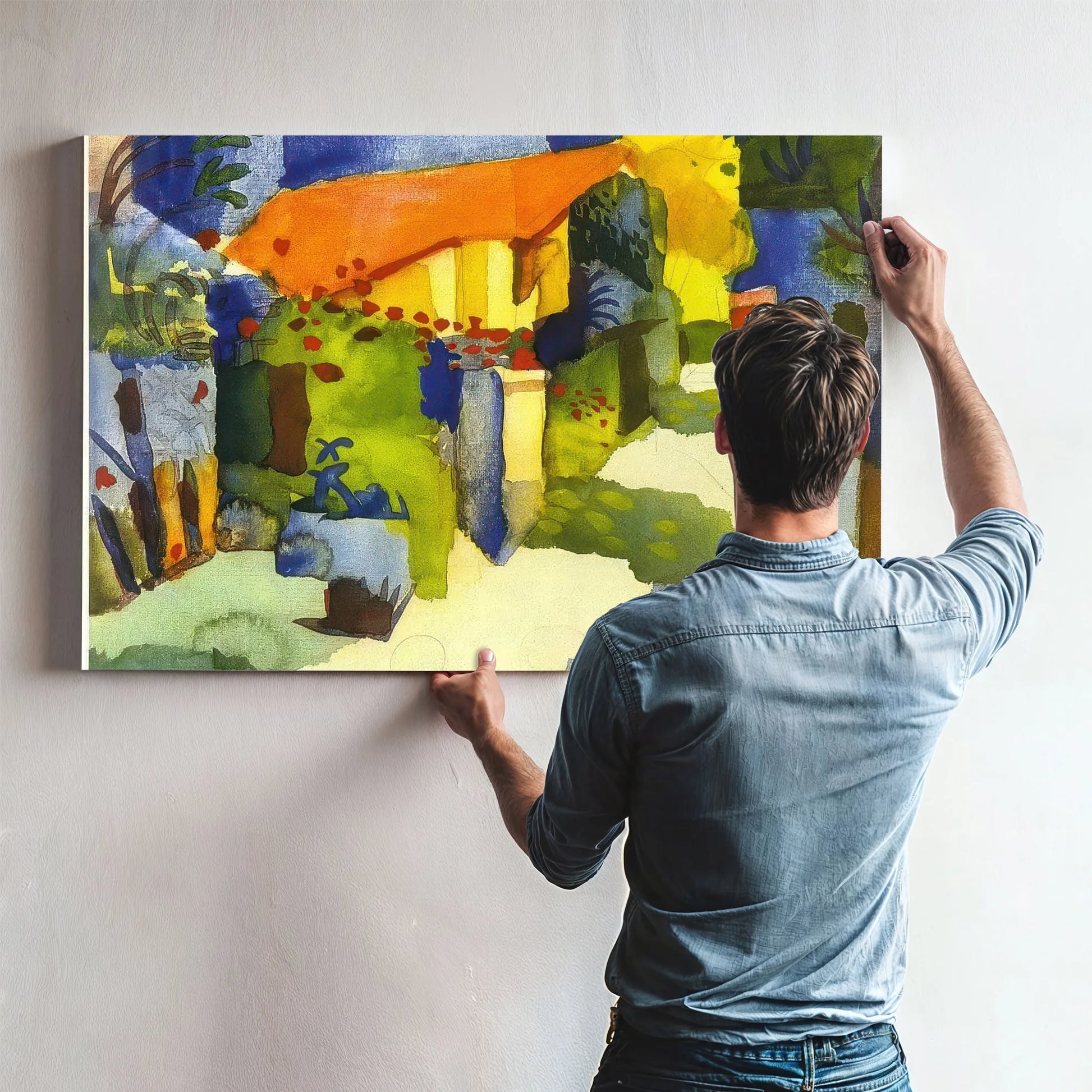 House In A Garden By August Macke Fine Art Print