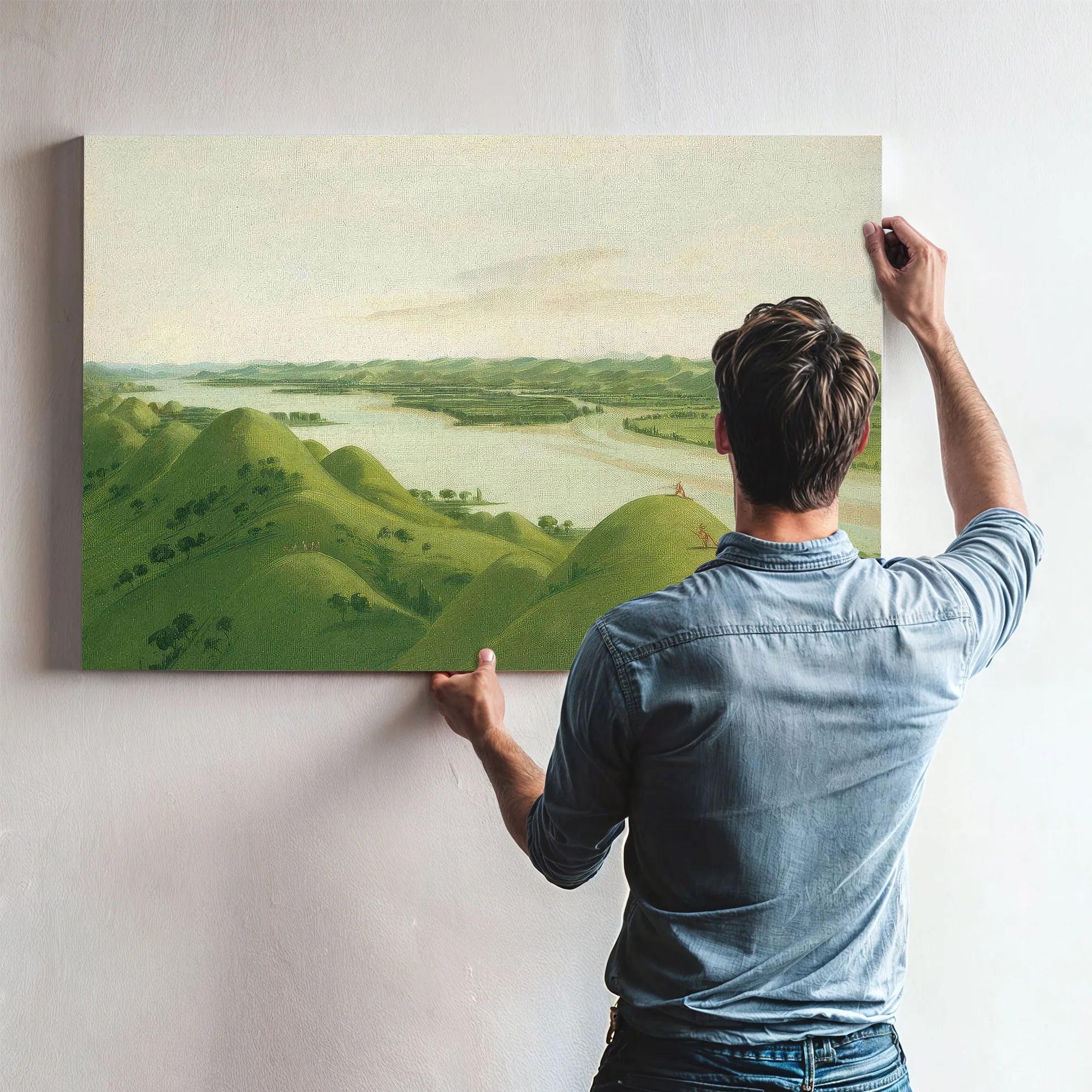 Beautiful Prairie Bluffs Above The Poncas, 1050 Miles Above St. Louis By George Catlin Fine Art Print