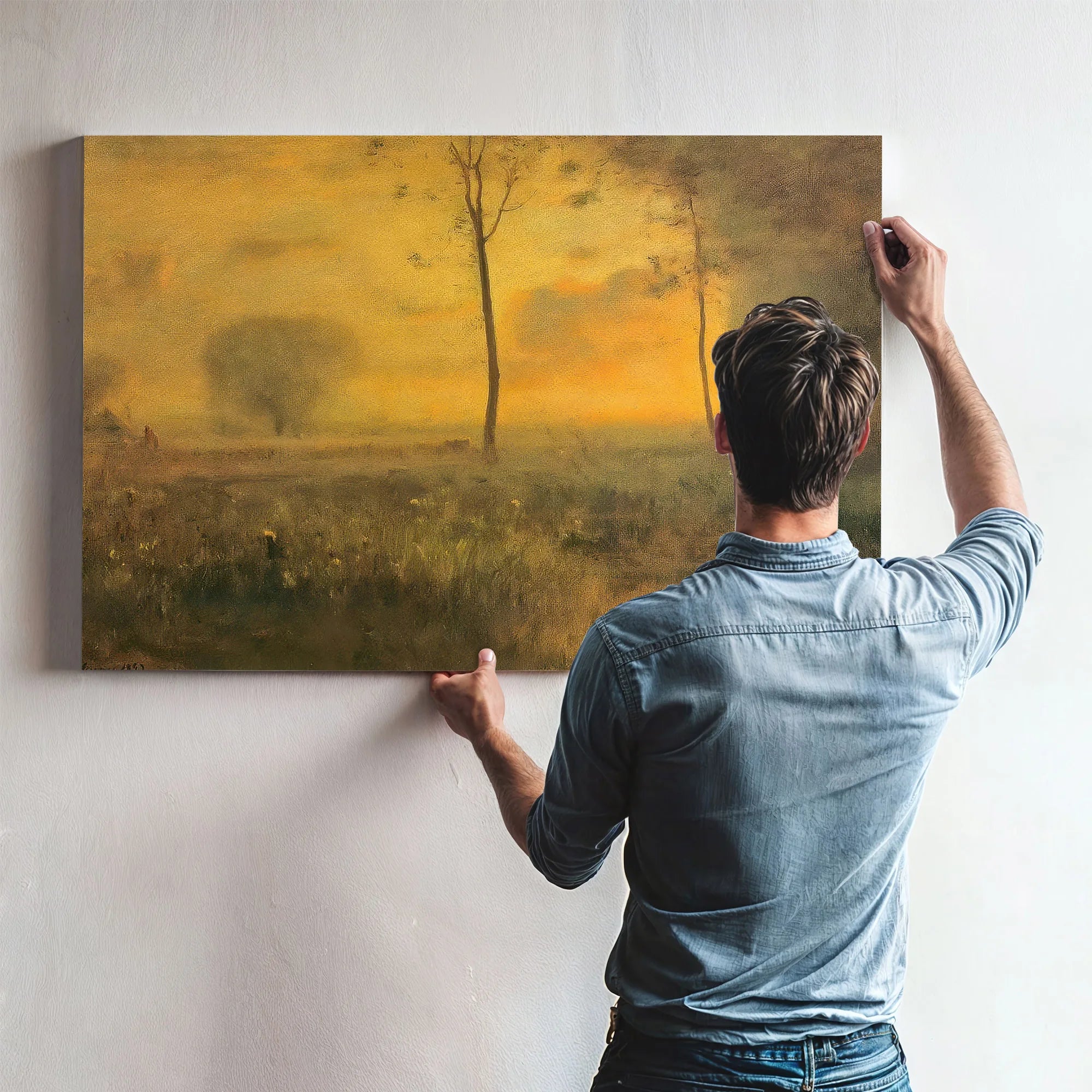Sunset At Montclair By George Inness Fine Art Print