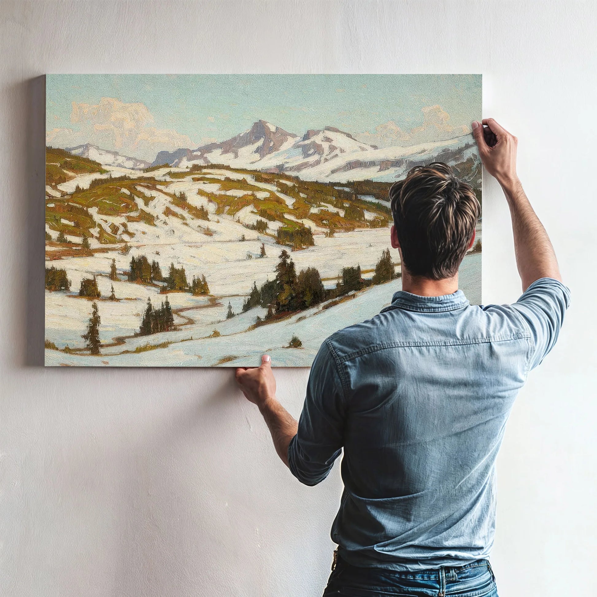 Winter Mt. Rainier Paradise Valley By William Wendt Fine Art Print
