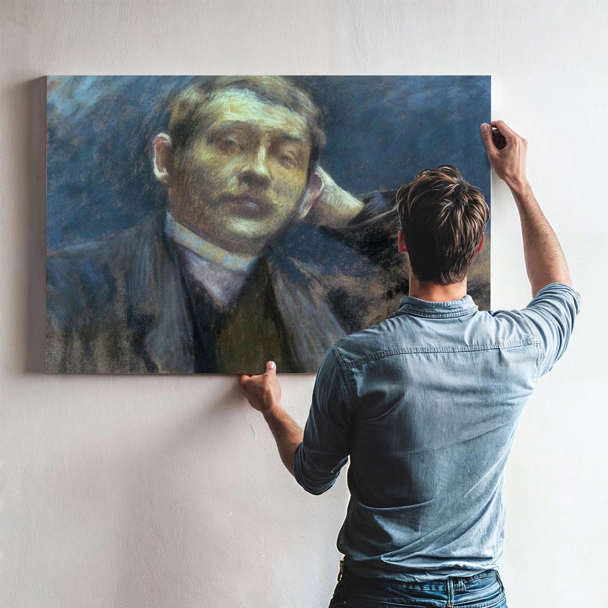 Portrait Of Otto Bacher By Gari Melchers Fine Art Print