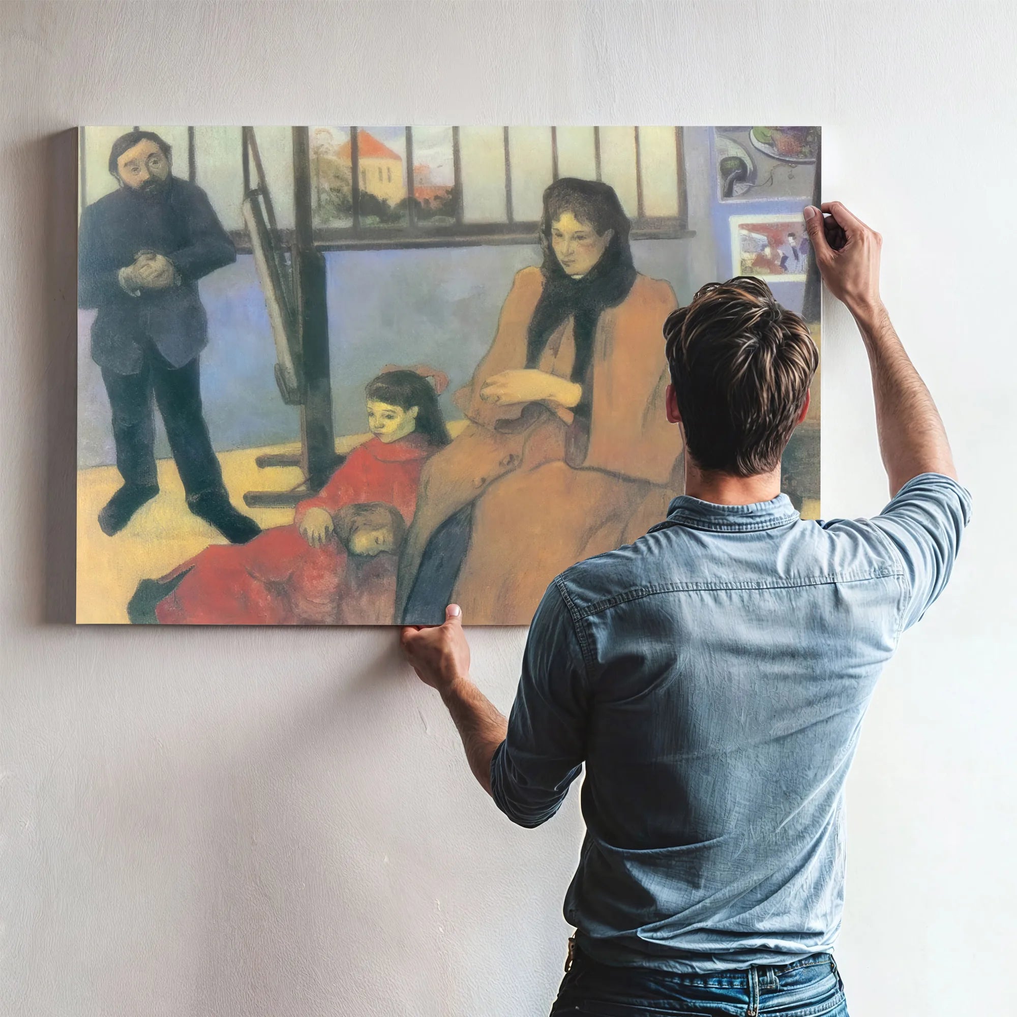 The Schuffenecker Family By Paul Gauguin Fine Art Print
