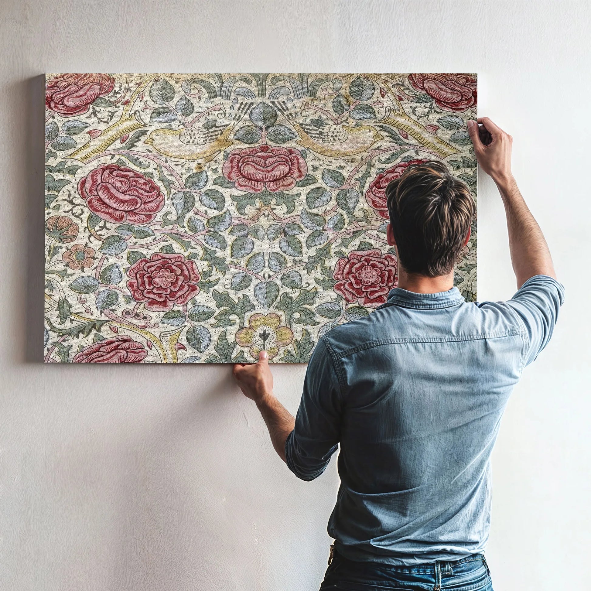 The Rose Pattern By William Morris Fine Art Print