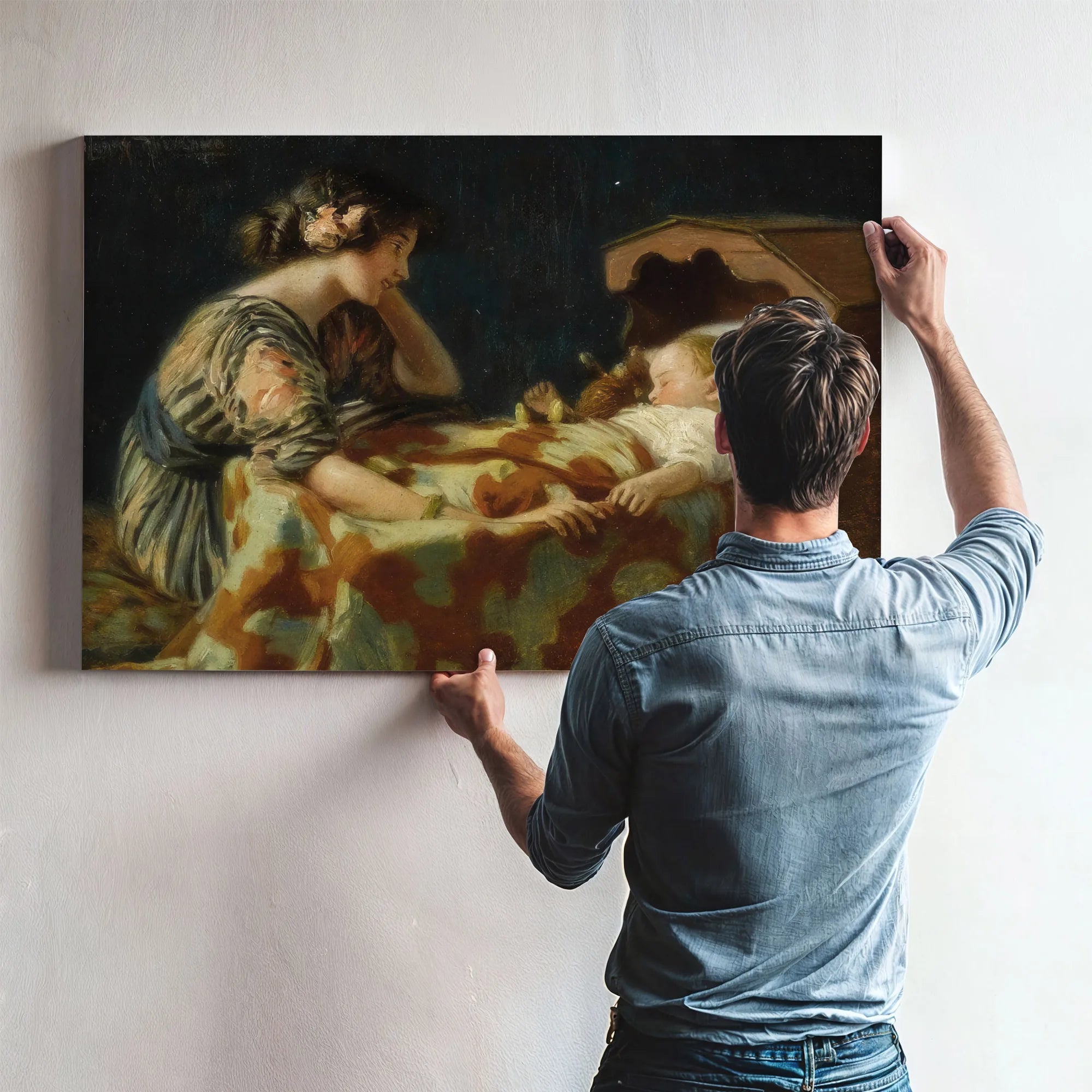 The Light Of The Home By Harry Roseland Fine Art Print