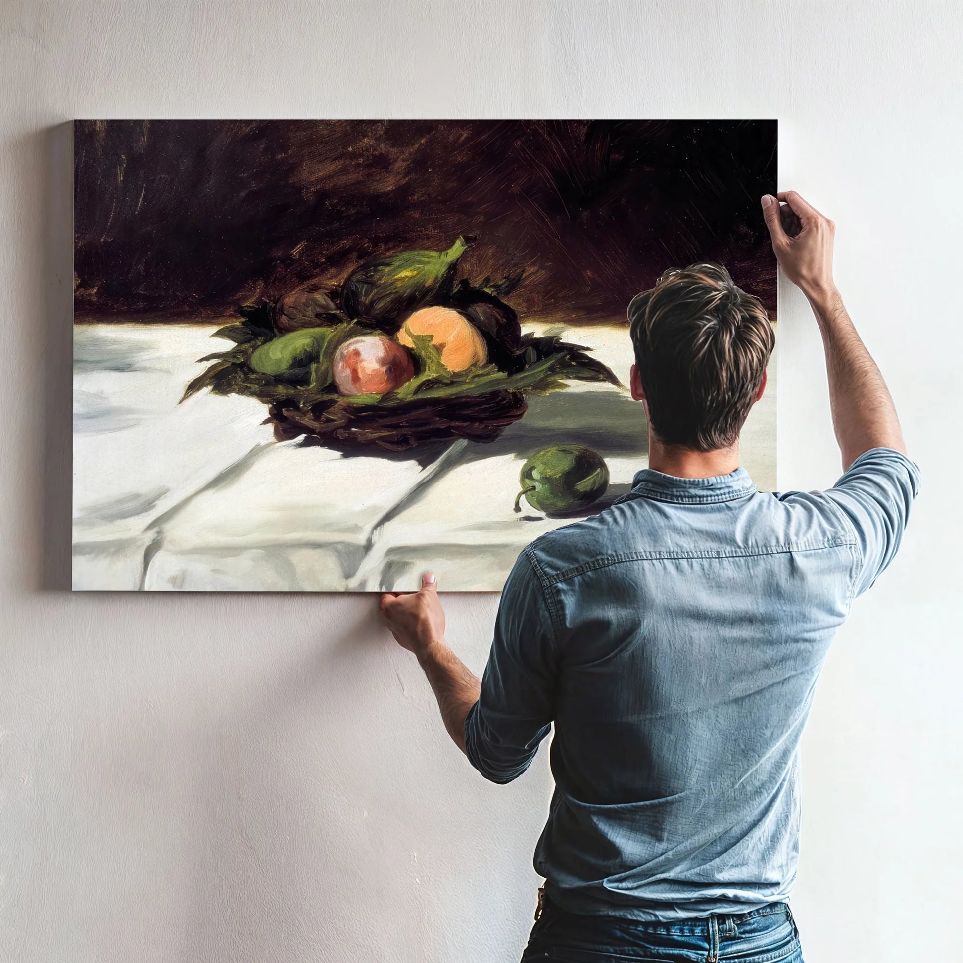 Basket Of Fruits By Edouard Manet Fine Art Print