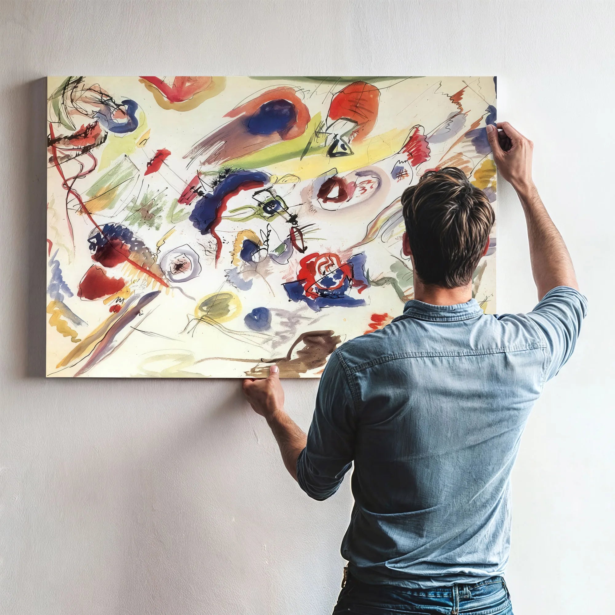 Untitled (First Abstract Watercolour By Wassily Kandinsky Fine Art Print