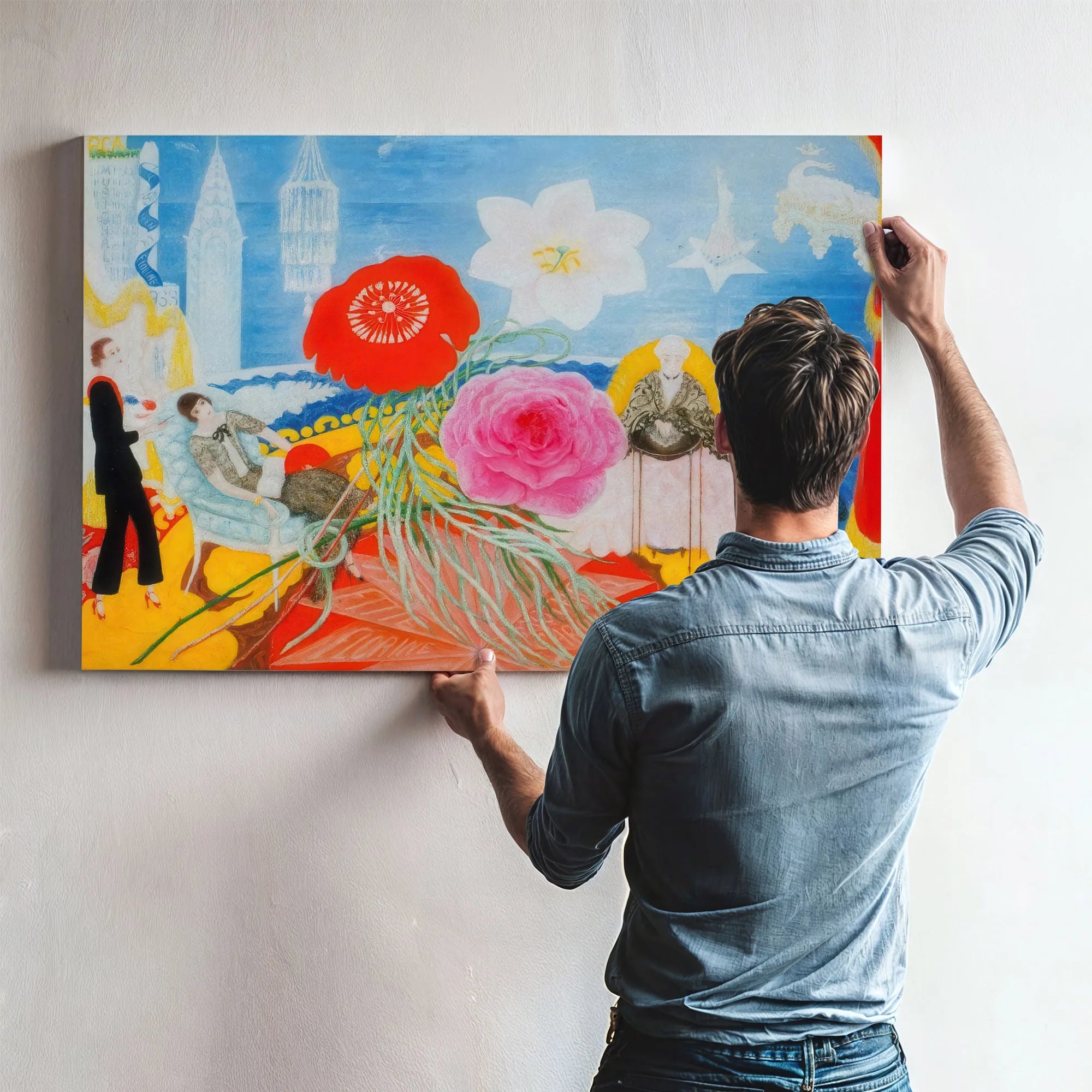 Family Portrait Ii By Florine Stettheimer Fine Art Print