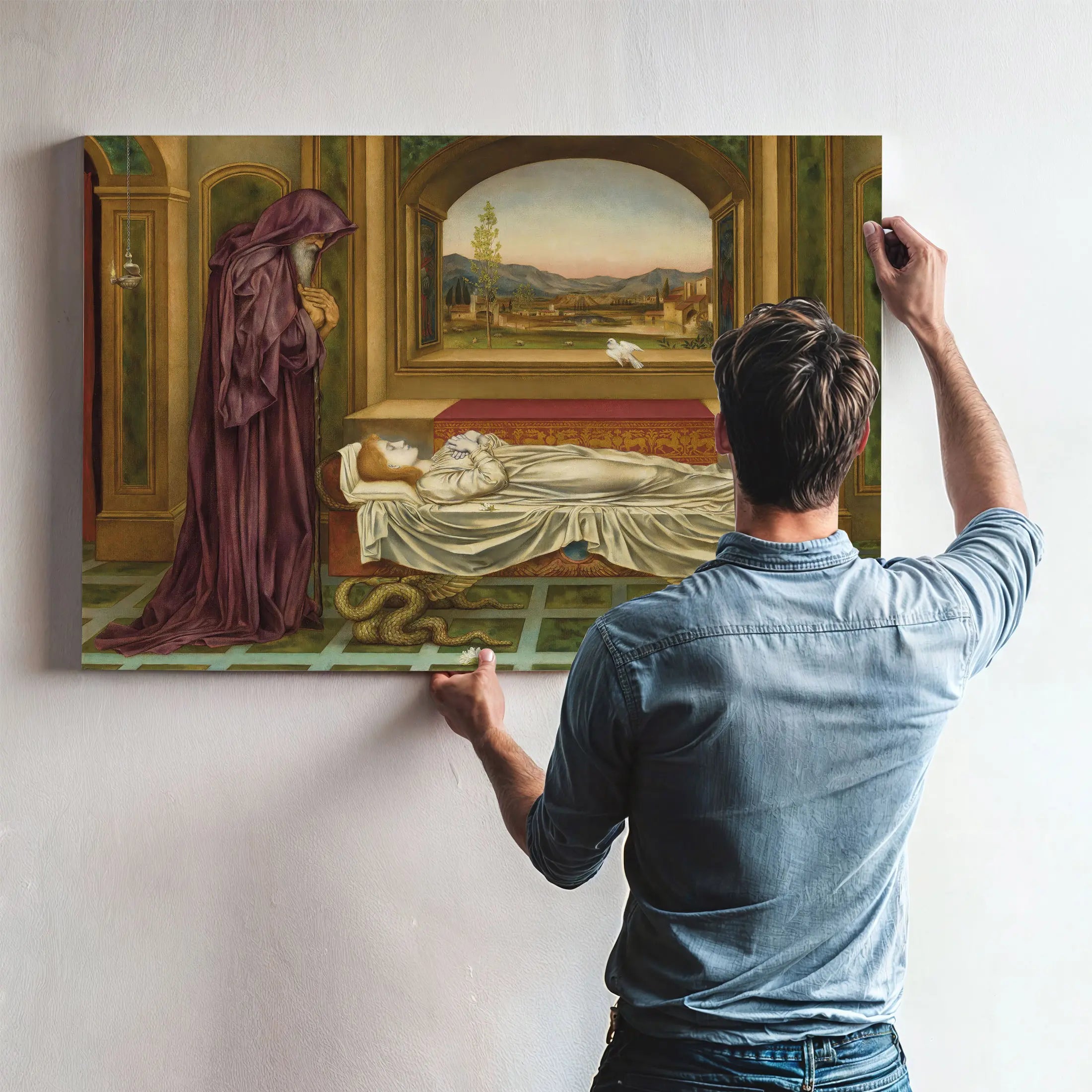 The Wandering Jew 'Whom The Gods Love Die Young' by Evelyn De Morgan