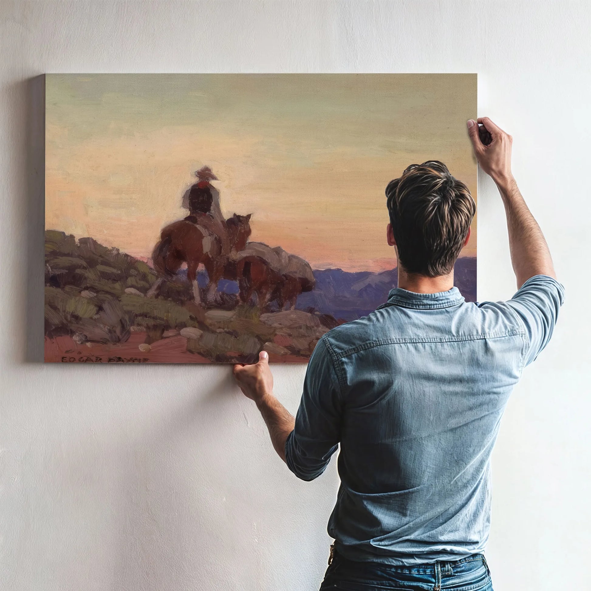 Lone Packer By Edgar Payne Fine Art Print