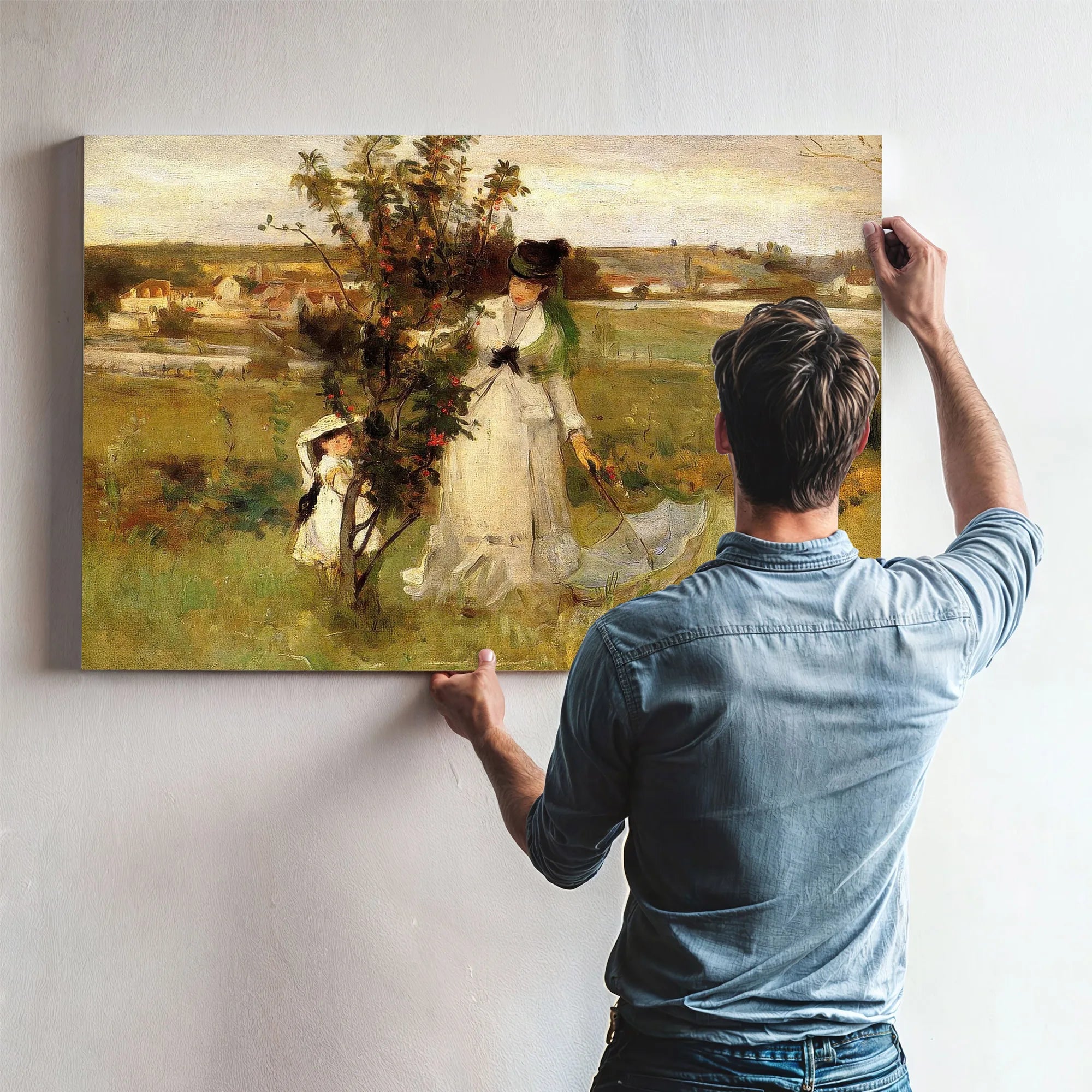 Hide And Seek 1873 Oil On Canvas By Berthe Morisot Fine Art Print