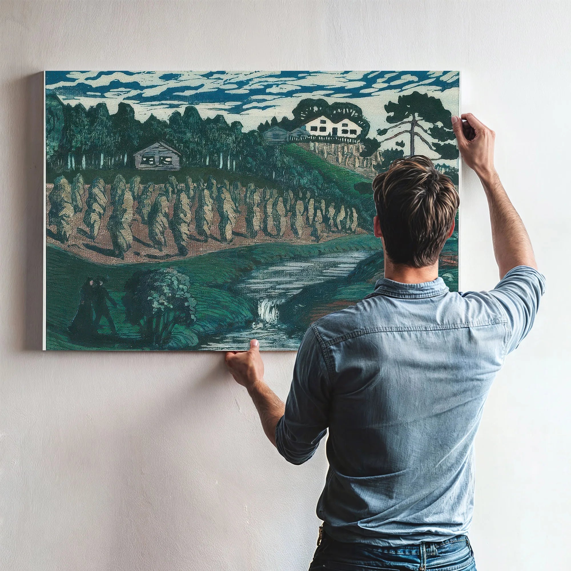 Large Stook 3 By Nicolai Astrup Fine Art Print