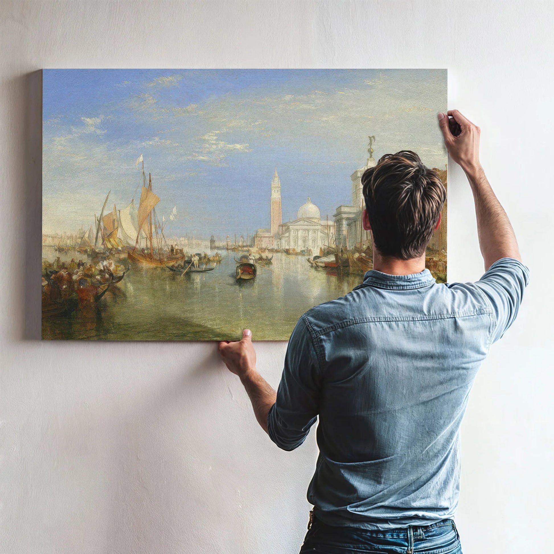 Venice The Dogana And San Giorgio Maggiore by Joseph Mallord William Turner Fine Art Print
