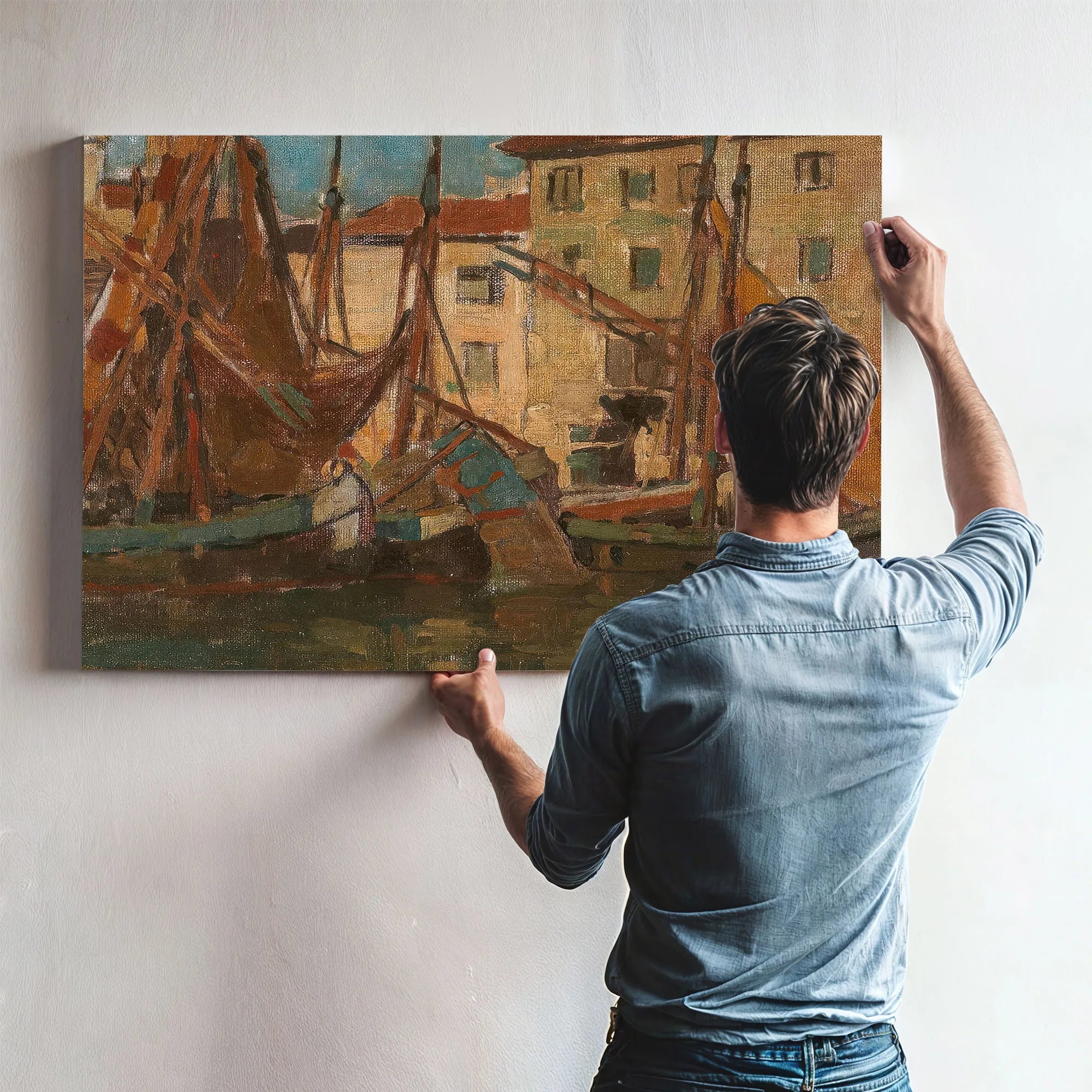 Adriatic Fishing Boats By Edgar Payne Fine Art Print