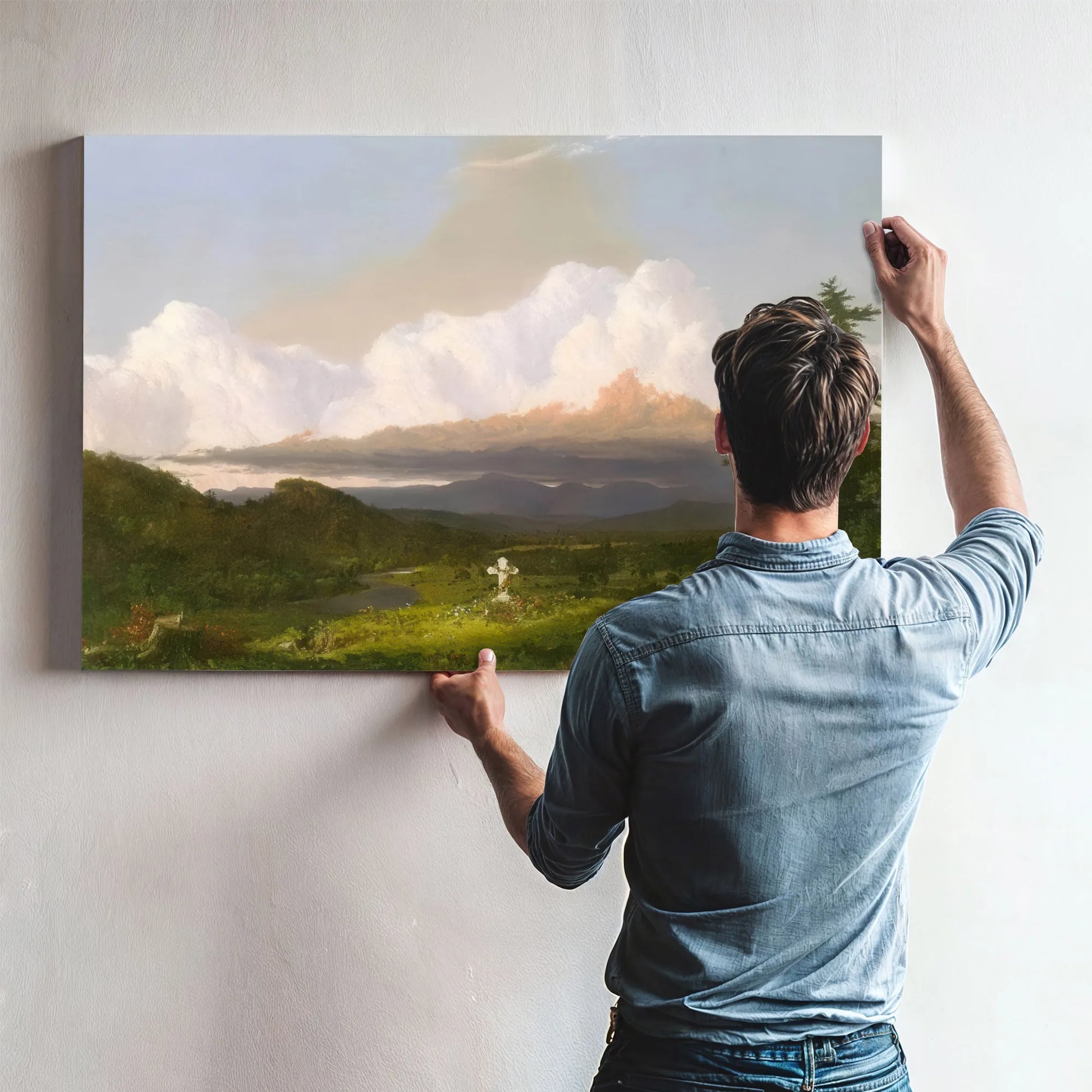 To The Memory Of Cole By Frederic Edwin Church Fine Art Print