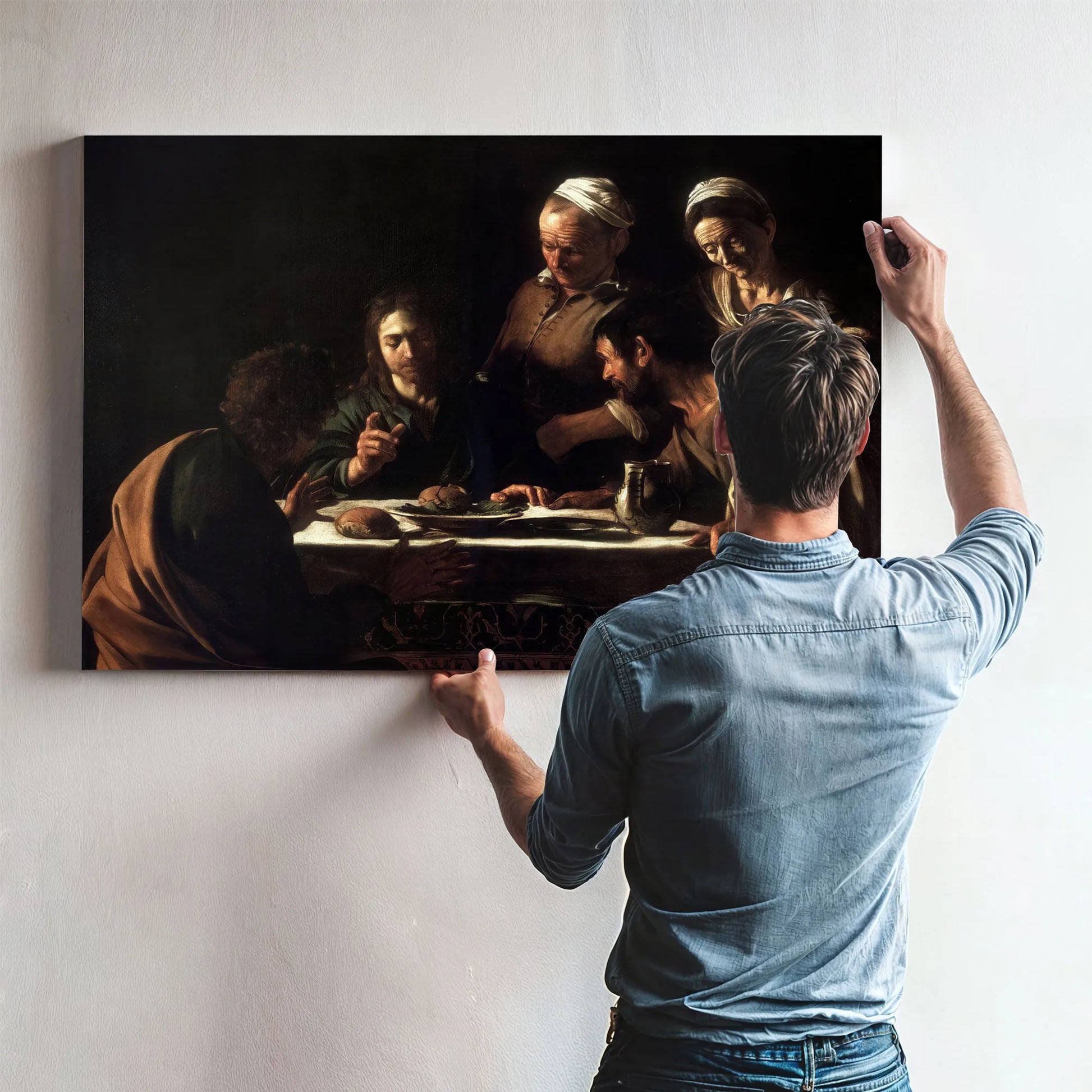 Supper At Emmaus By Caravaggio Fine Art Print