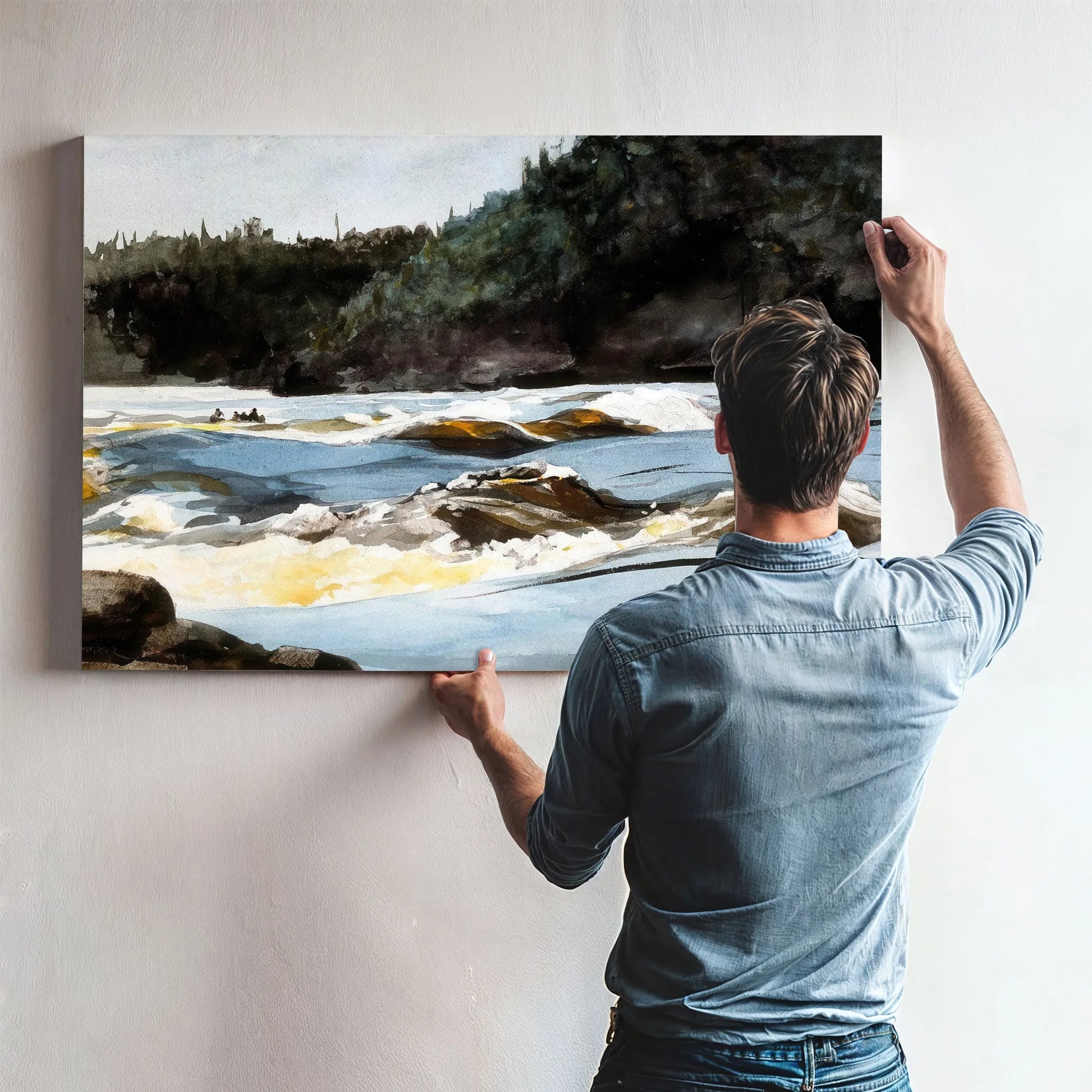 Saguenay River Lower Rapids By Winslow Homer Fine Art Print