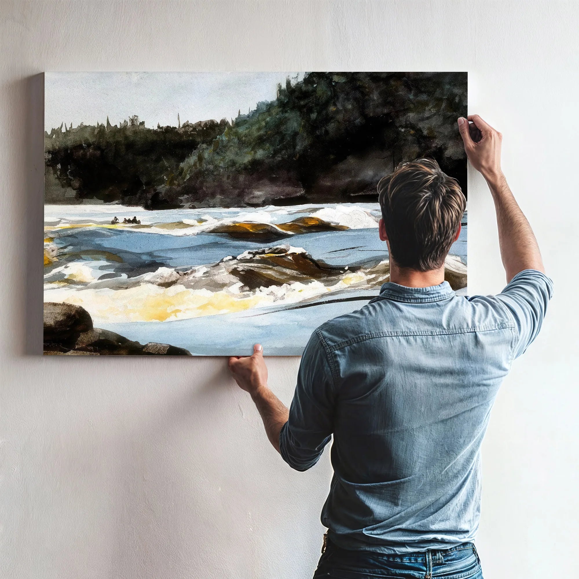 Saguenay River Lower Rapids By Winslow Homer Fine Art Print