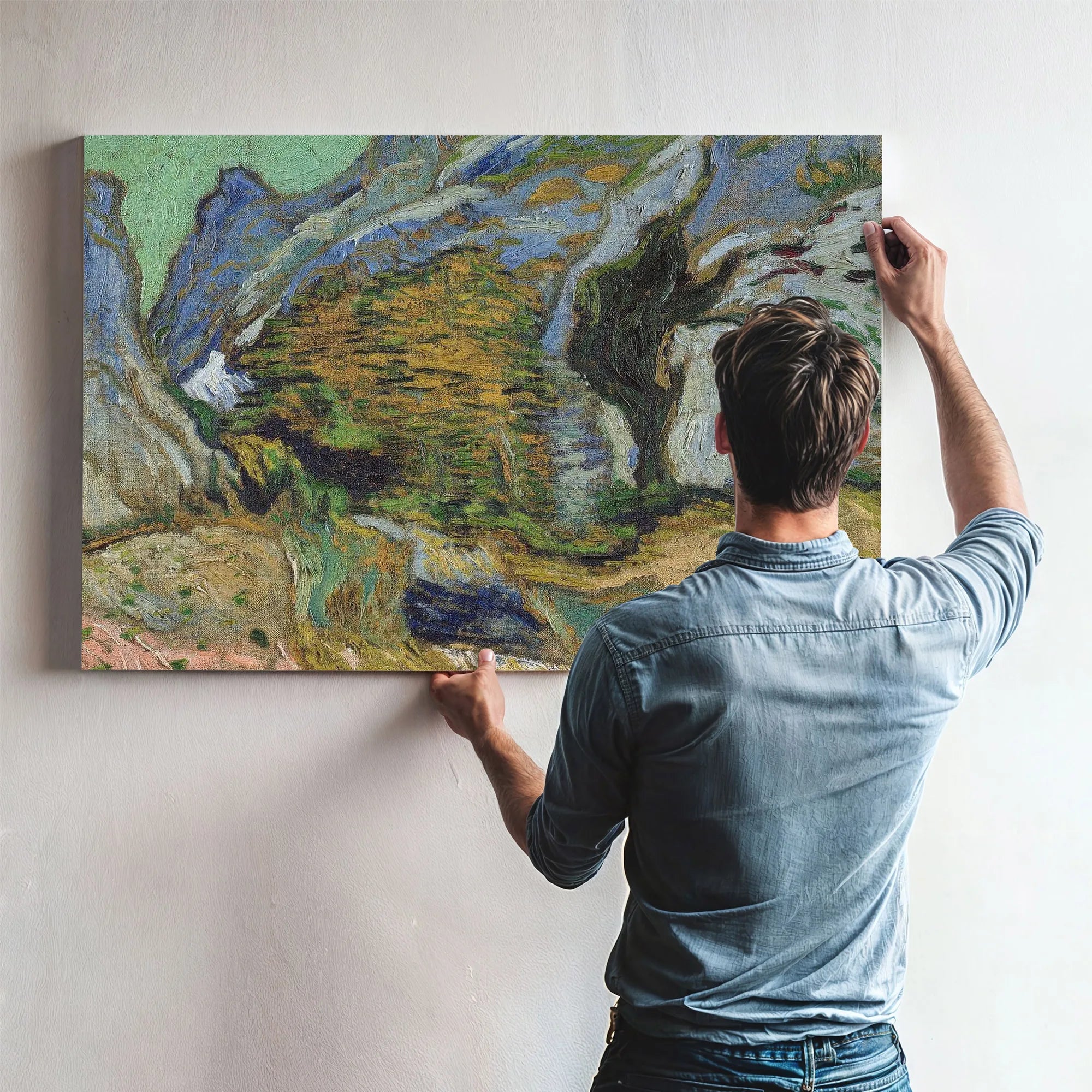 Ravine With A Small Stream By Vincent Van Gogh Fine Art Print